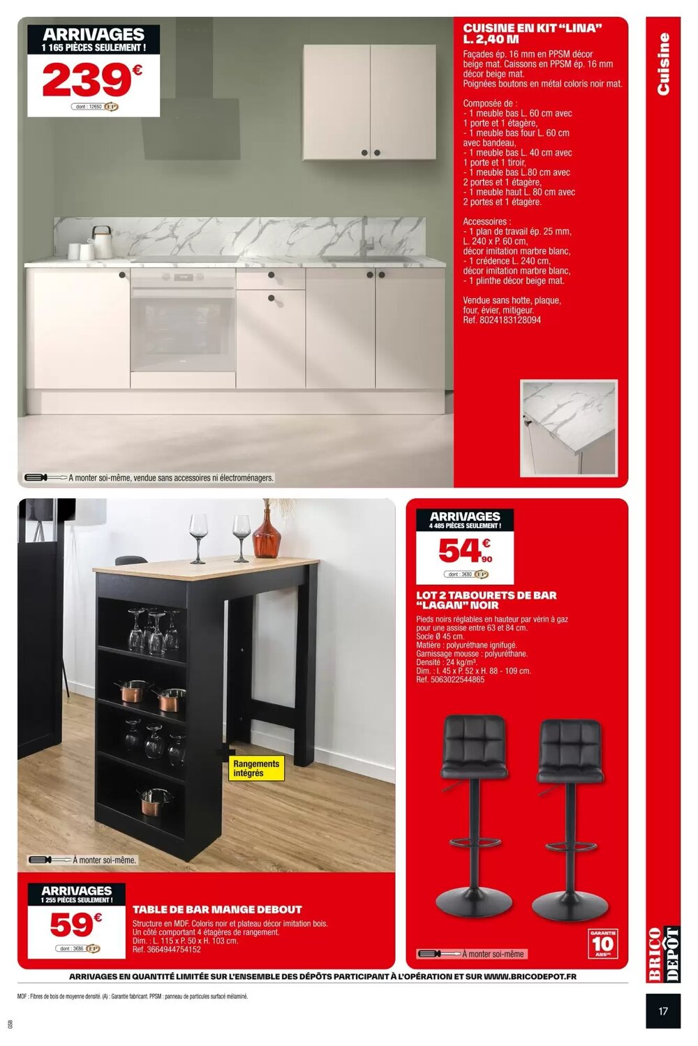 Prospectus promotionnel Brico Dépôt valable à partir du 02/01/2026 - Page 17.