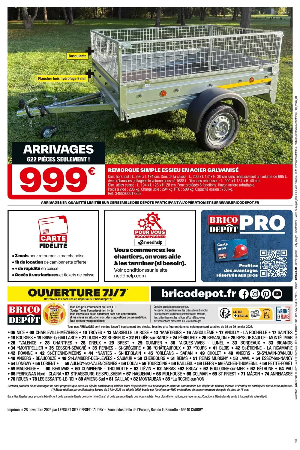 Prospectus promotionnel Brico Dépôt valable à partir du 02/01/2026 - Page 20.