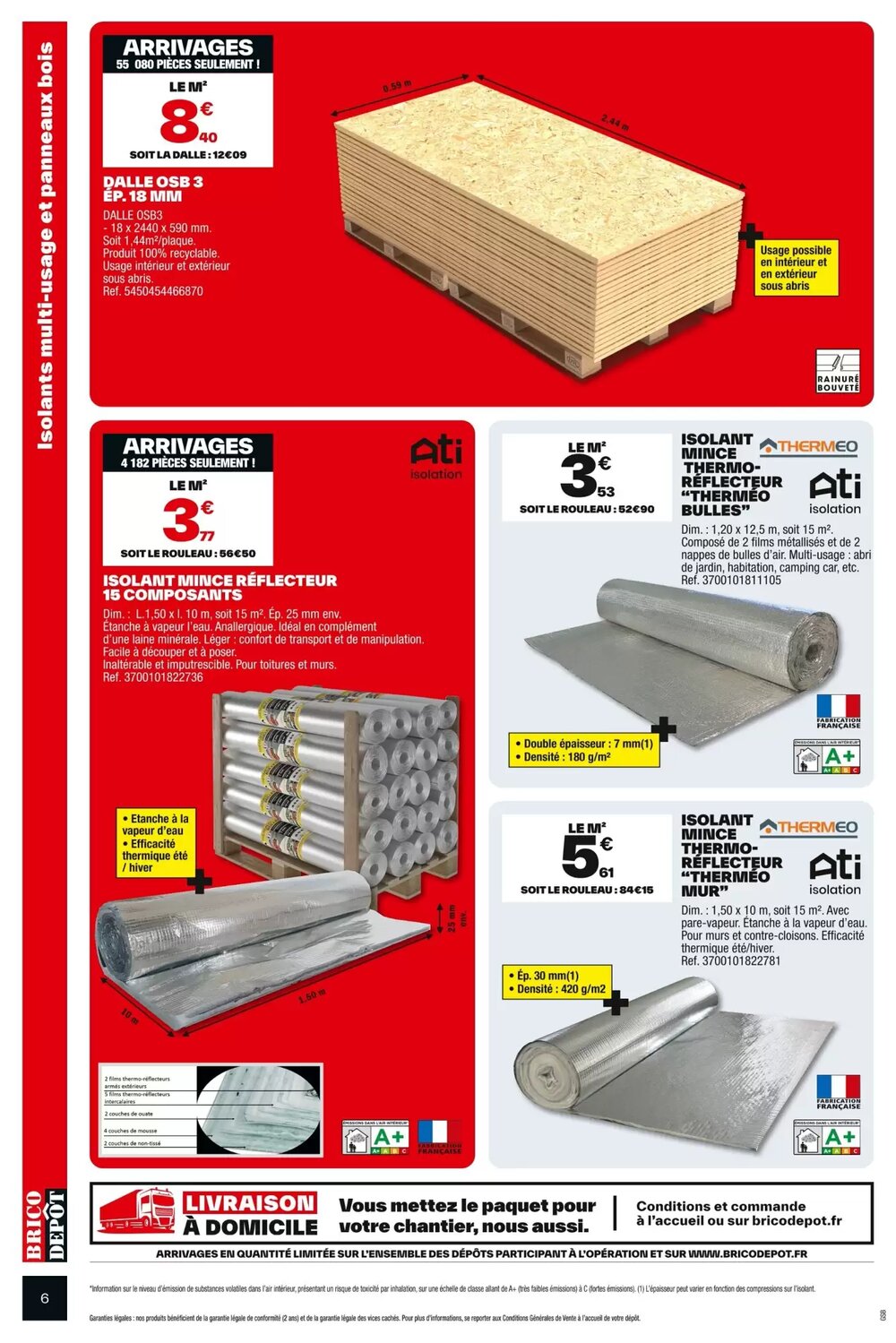 Prospectus promotionnel Brico Dépôt valable à partir du 02/01/2026 - Page 6.