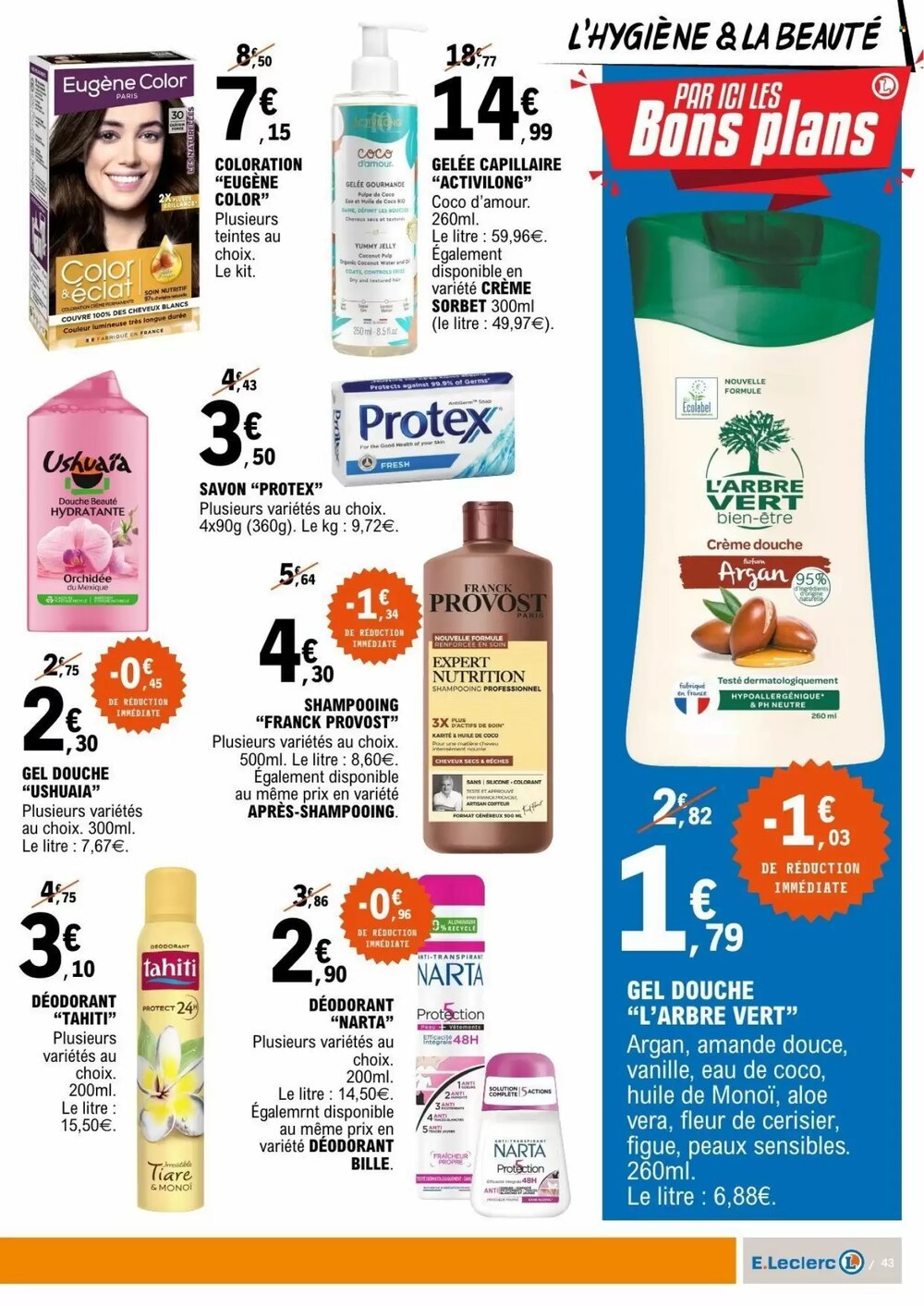 Prospectus promotionnel E.Leclerc valable à partir du 02/01/2026 - Page 43.