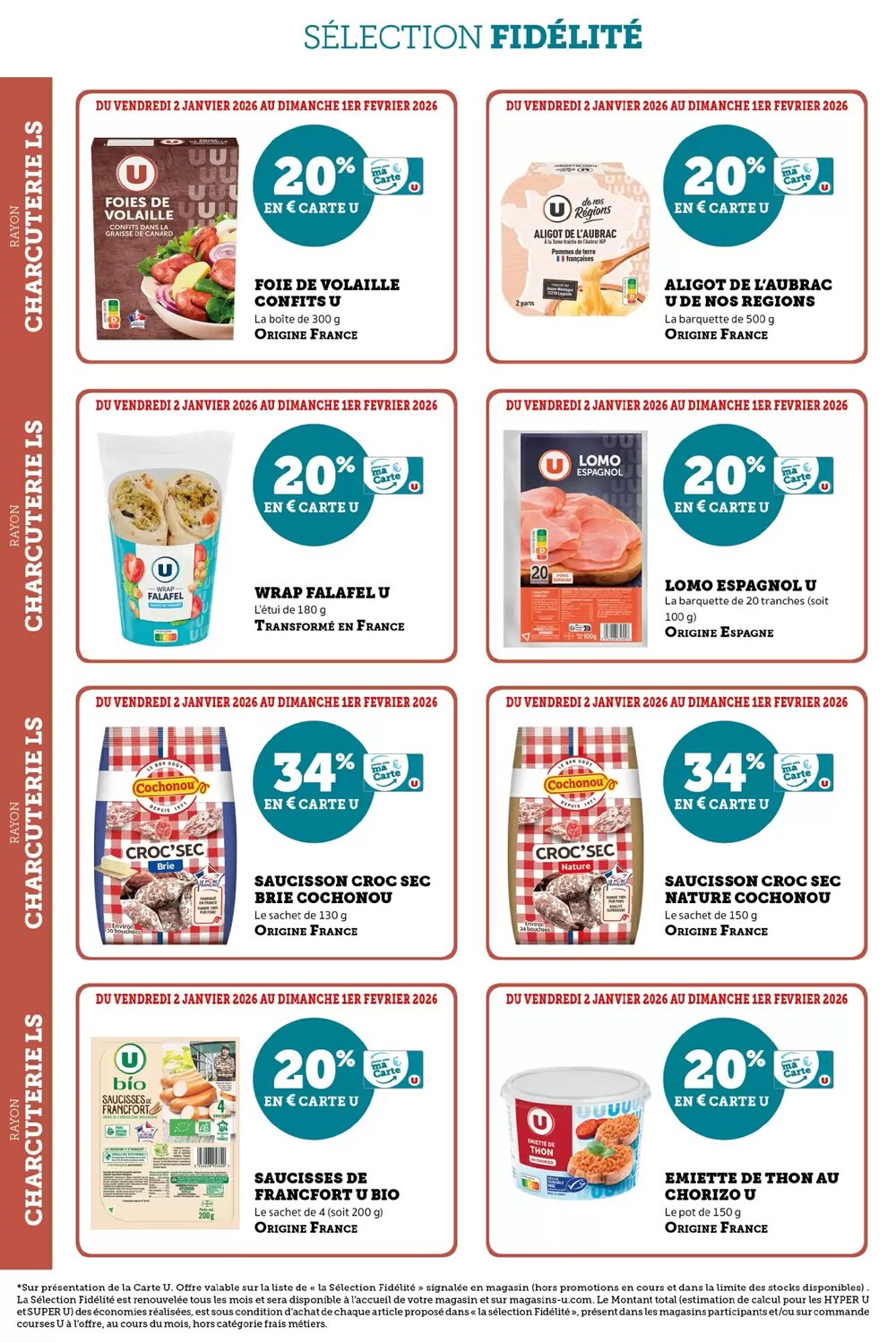 Prospectus promotionnel Hyper U valable à partir du 02/01/2026 - Page 1.