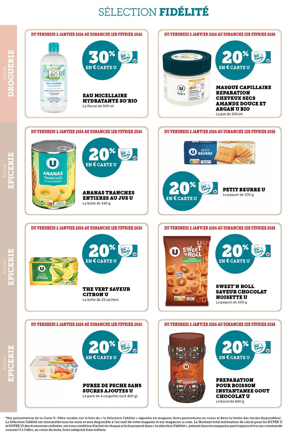 Prospectus promotionnel Super U valable à partir du 02/01/2026 - Page 11.