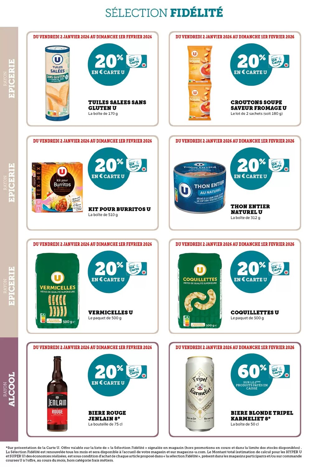 Prospectus promotionnel Super U valable à partir du 02/01/2026 - Page 19.