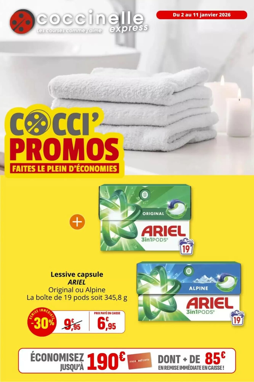 Prospectus promotionnel Coccinelle Express valable à partir du 02/01/2026 - Page 1.