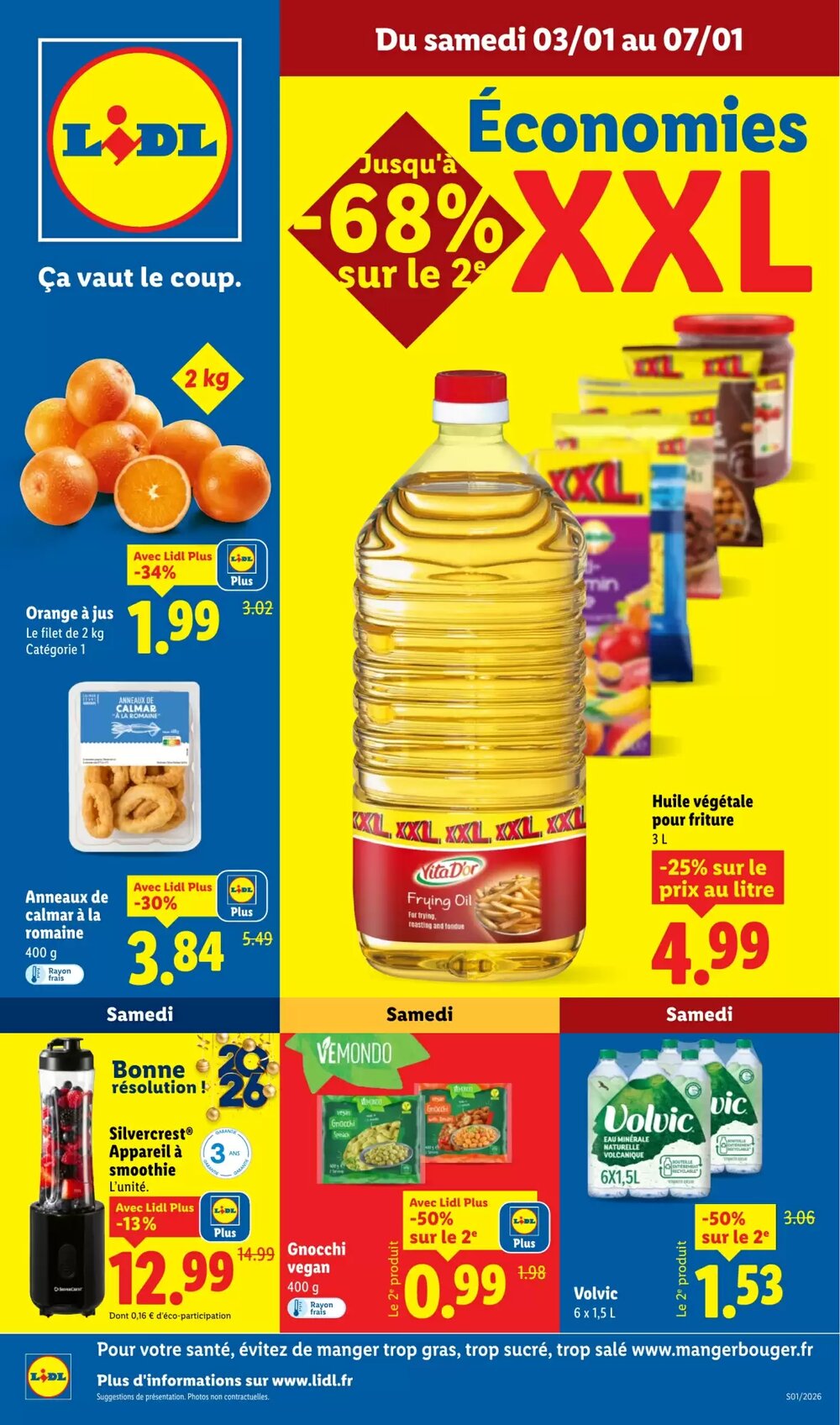 Prospectus promotionnel Lidl valable à partir du 03/01/2026 - Page 1.