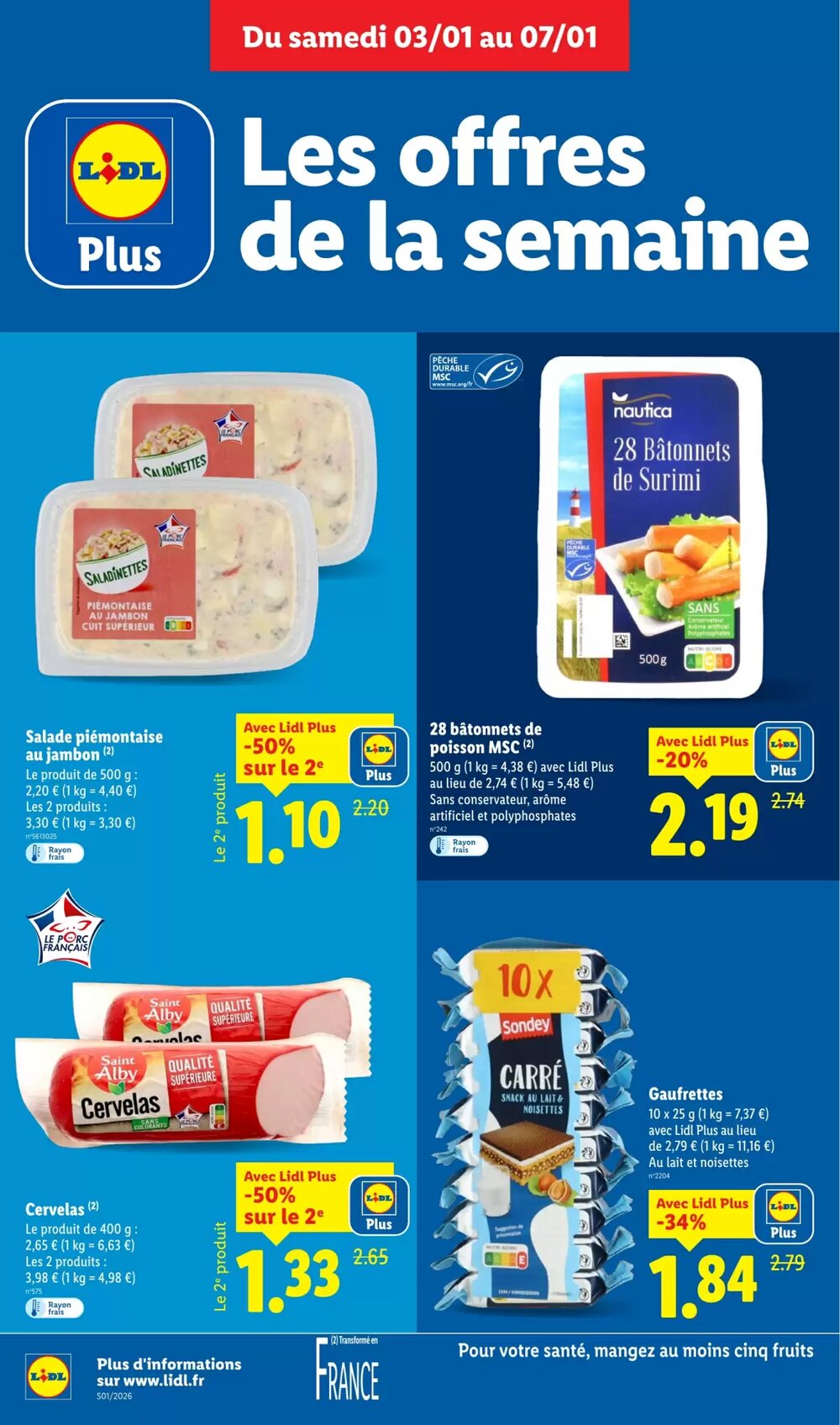 Prospectus promotionnel Lidl valable à partir du 03/01/2026 - Page 10.