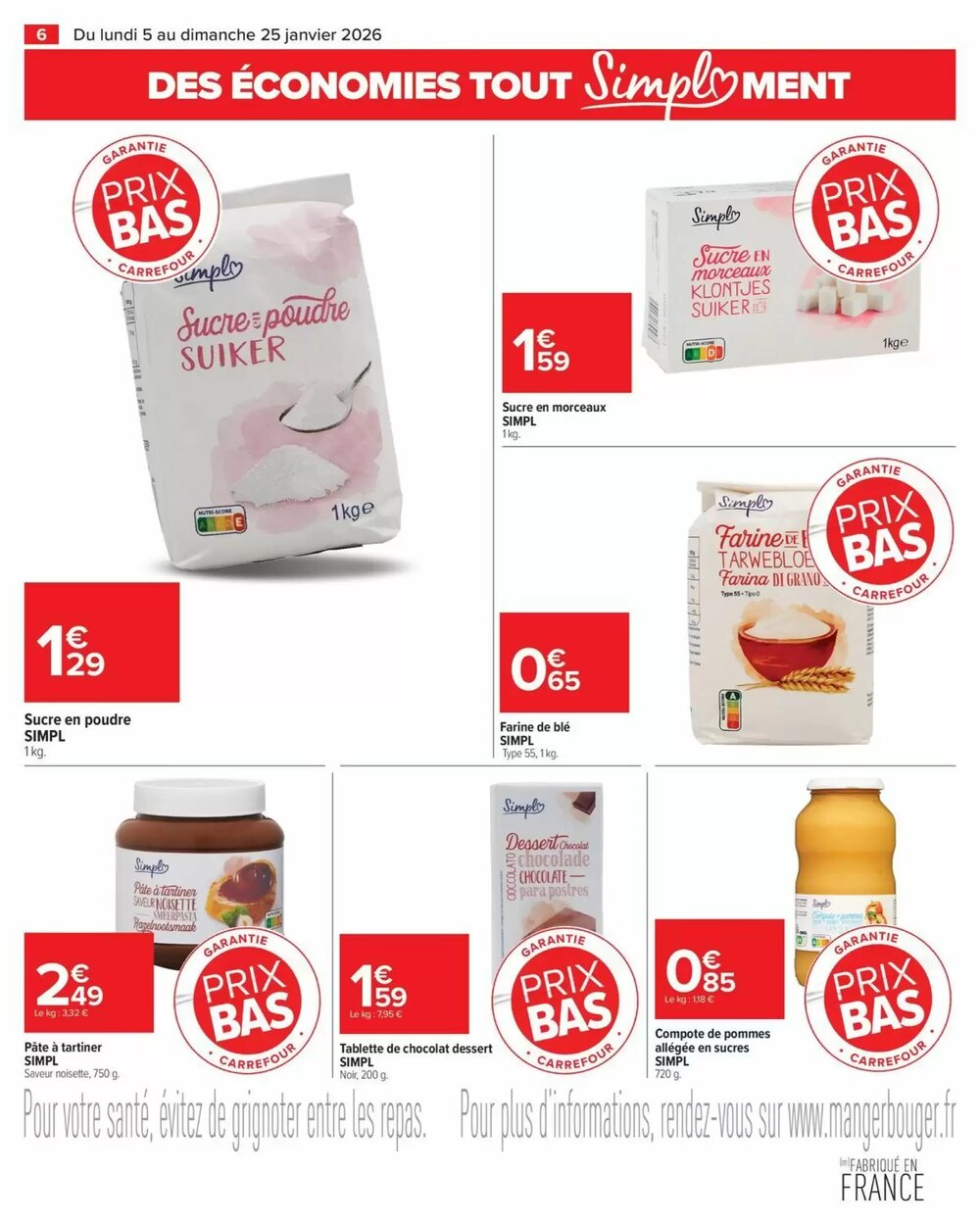 Prospectus promotionnel Carrefour valable à partir du 05/01/2026 - Page 6.