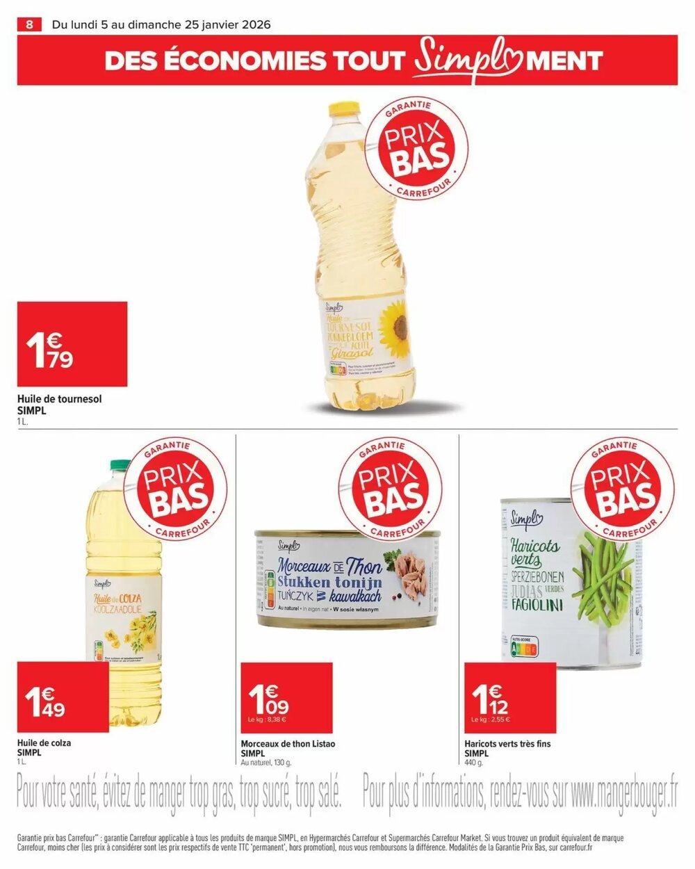 Prospectus promotionnel Carrefour valable à partir du 05/01/2026 - Page 8.