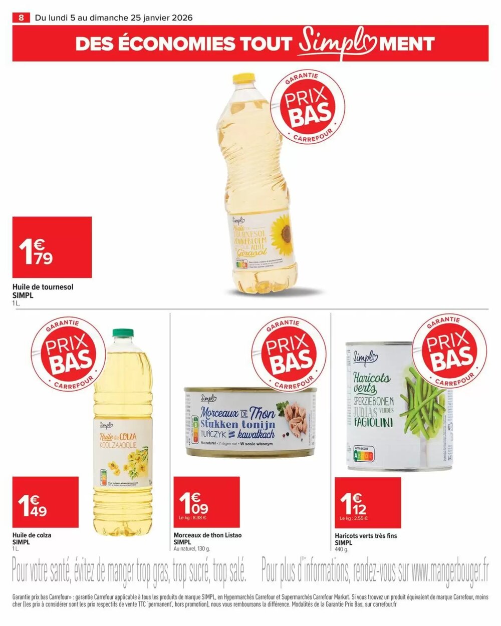 Prospectus promotionnel Carrefour valable à partir du 05/01/2026 - Page 8.