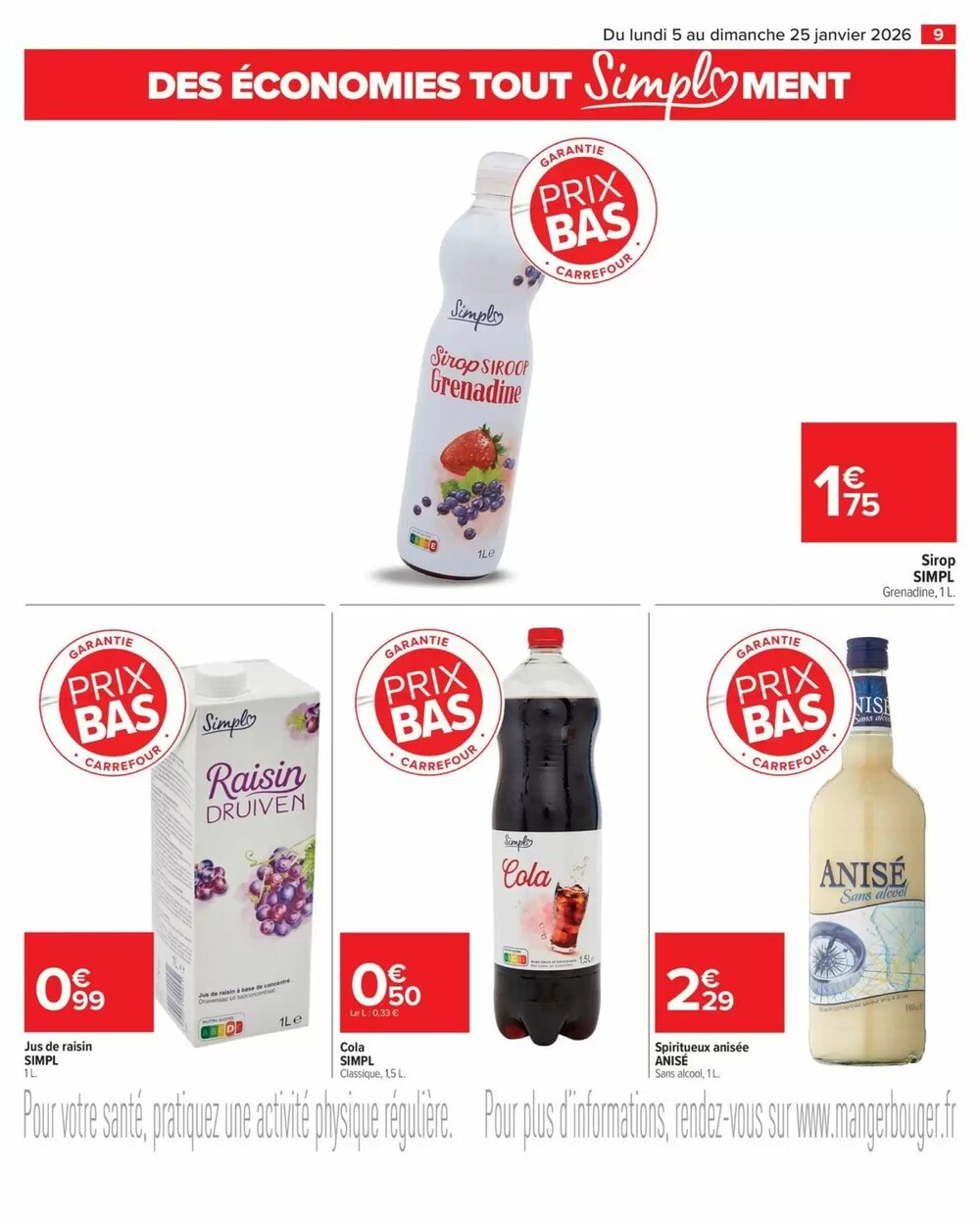Prospectus promotionnel Carrefour valable à partir du 05/01/2026 - Page 9.