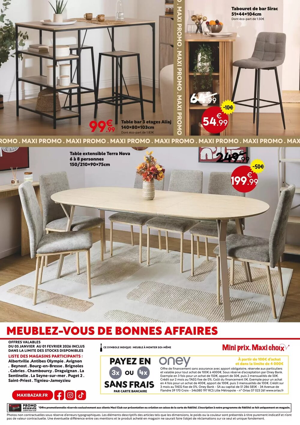Prospectus promotionnel Maxi Bazar valable à partir du 05/01/2026 - Page 10.