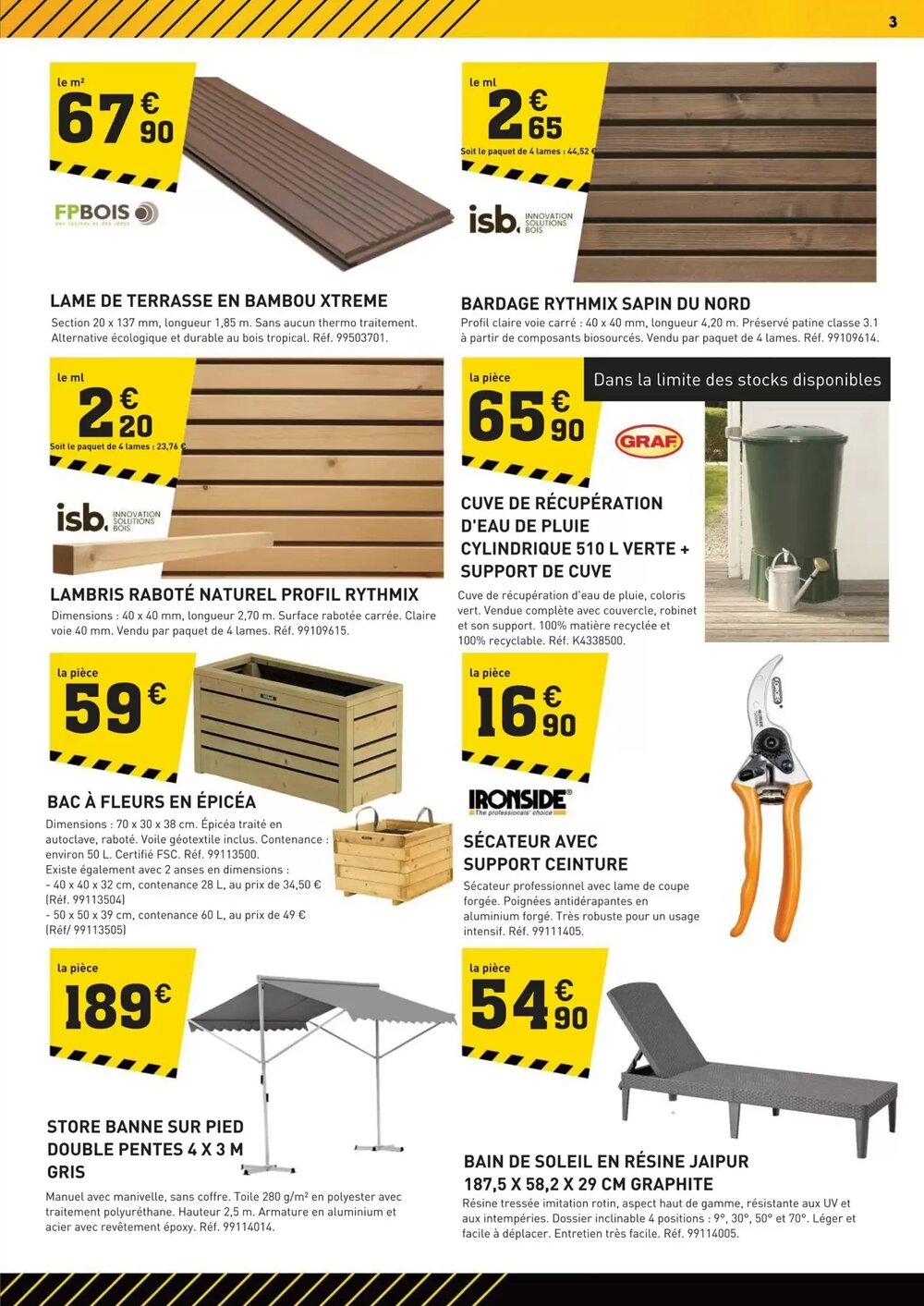 Prospectus promotionnel Tout faire matériaux valable à partir du 05/01/2026 - Page 3.
