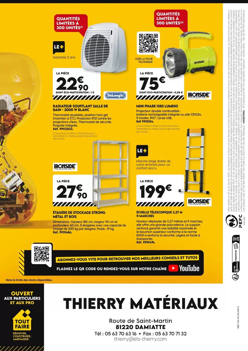 Prospectus promotionnel Tout faire matériaux valable à partir du 05/01/2026 - Page 4.