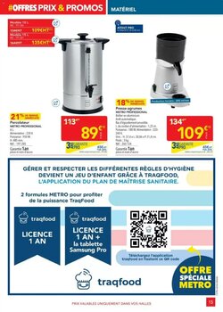 Prospectus promotionnel METRO valable à partir du 05/01/2026 - Page 15.