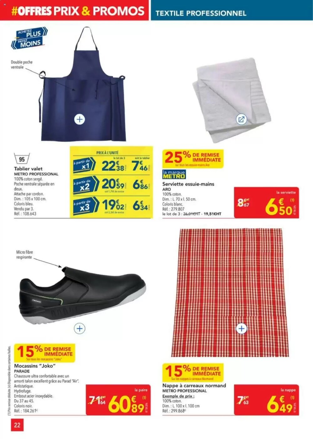 Prospectus promotionnel METRO valable à partir du 05/01/2026 - Page 22.