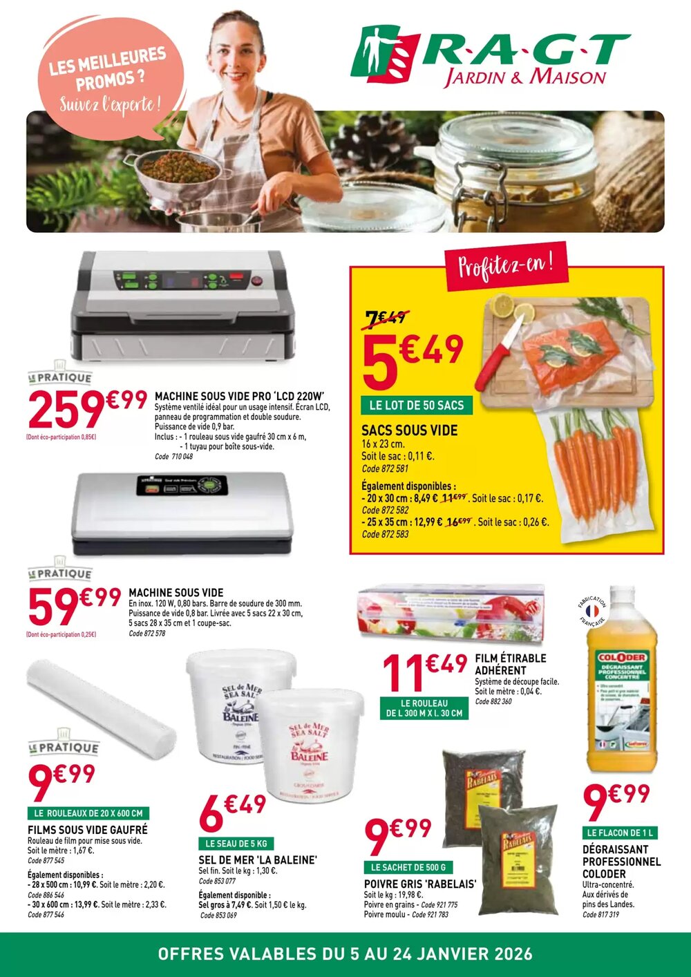 Prospectus promotionnel RAGT Jardin valable à partir du 05/01/2026 - Page 1.