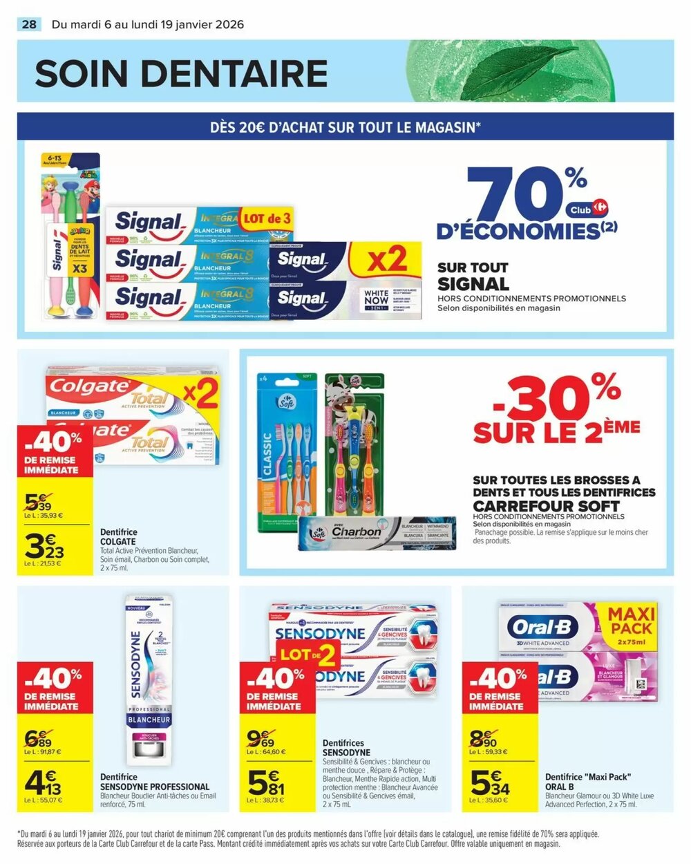 Prospectus promotionnel Carrefour valable à partir du 06/01/2026 - Page 30.