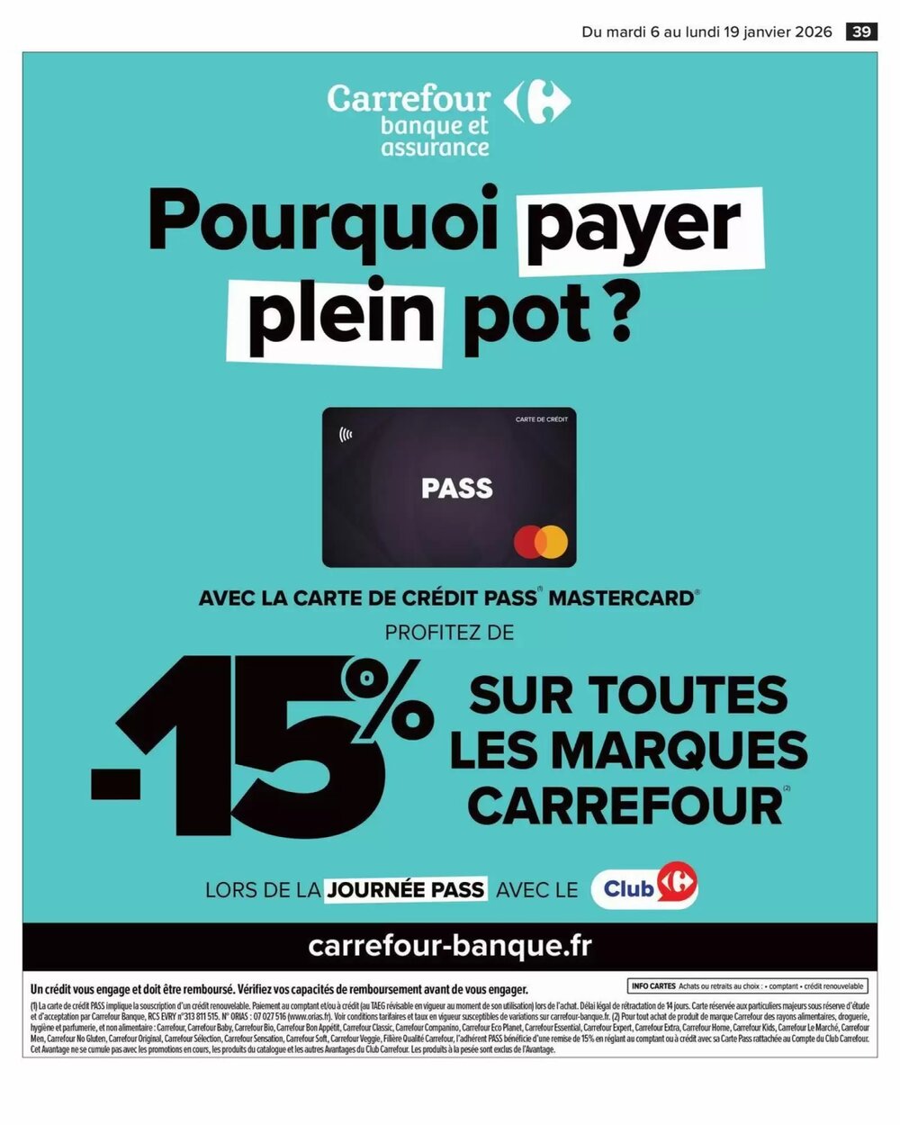 Prospectus promotionnel Carrefour valable à partir du 06/01/2026 - Page 41.