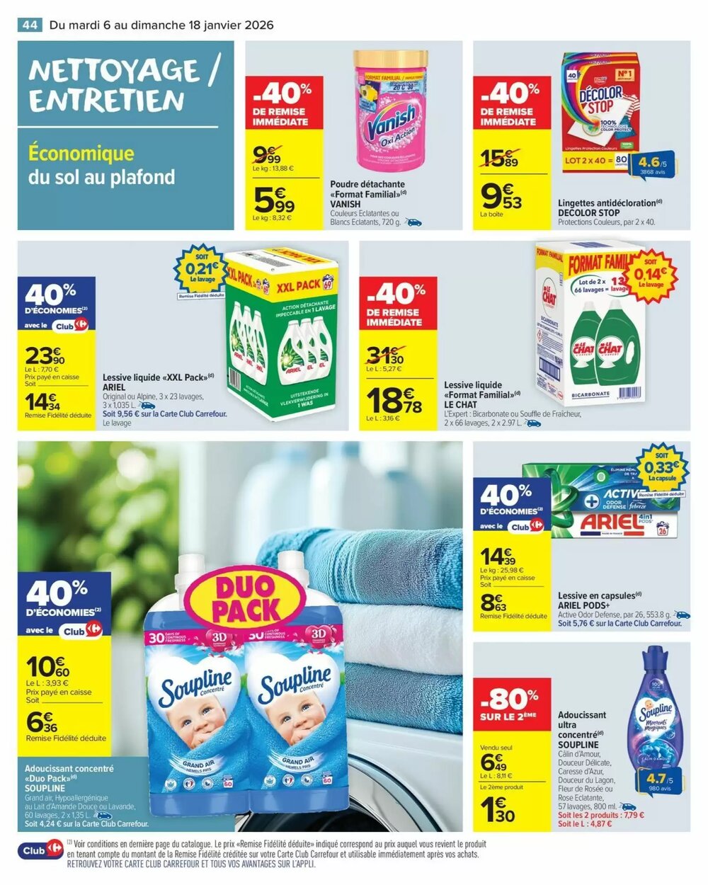 Prospectus promotionnel Carrefour valable à partir du 06/01/2026 - Page 46.