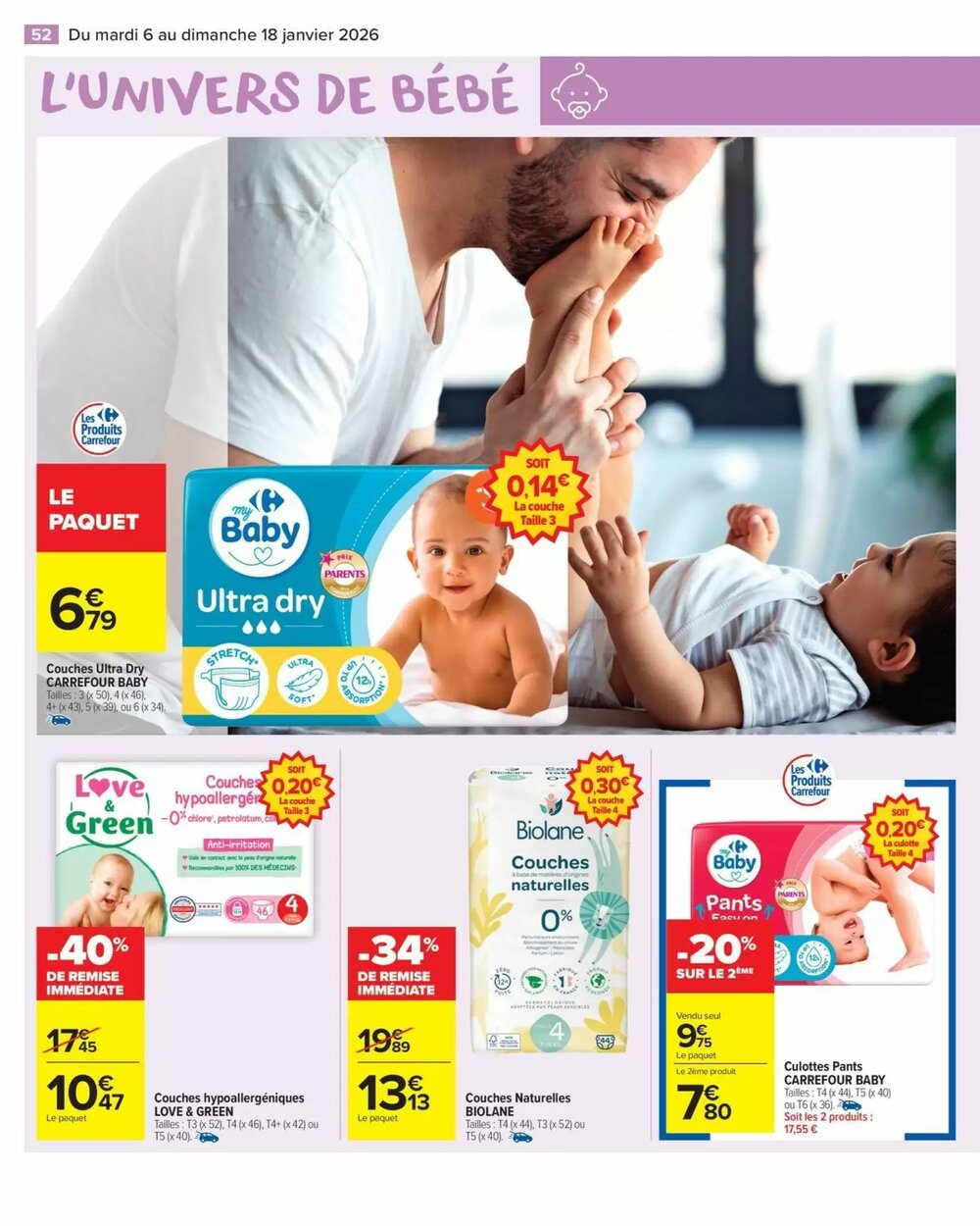 Prospectus promotionnel Carrefour valable à partir du 06/01/2026 - Page 54.