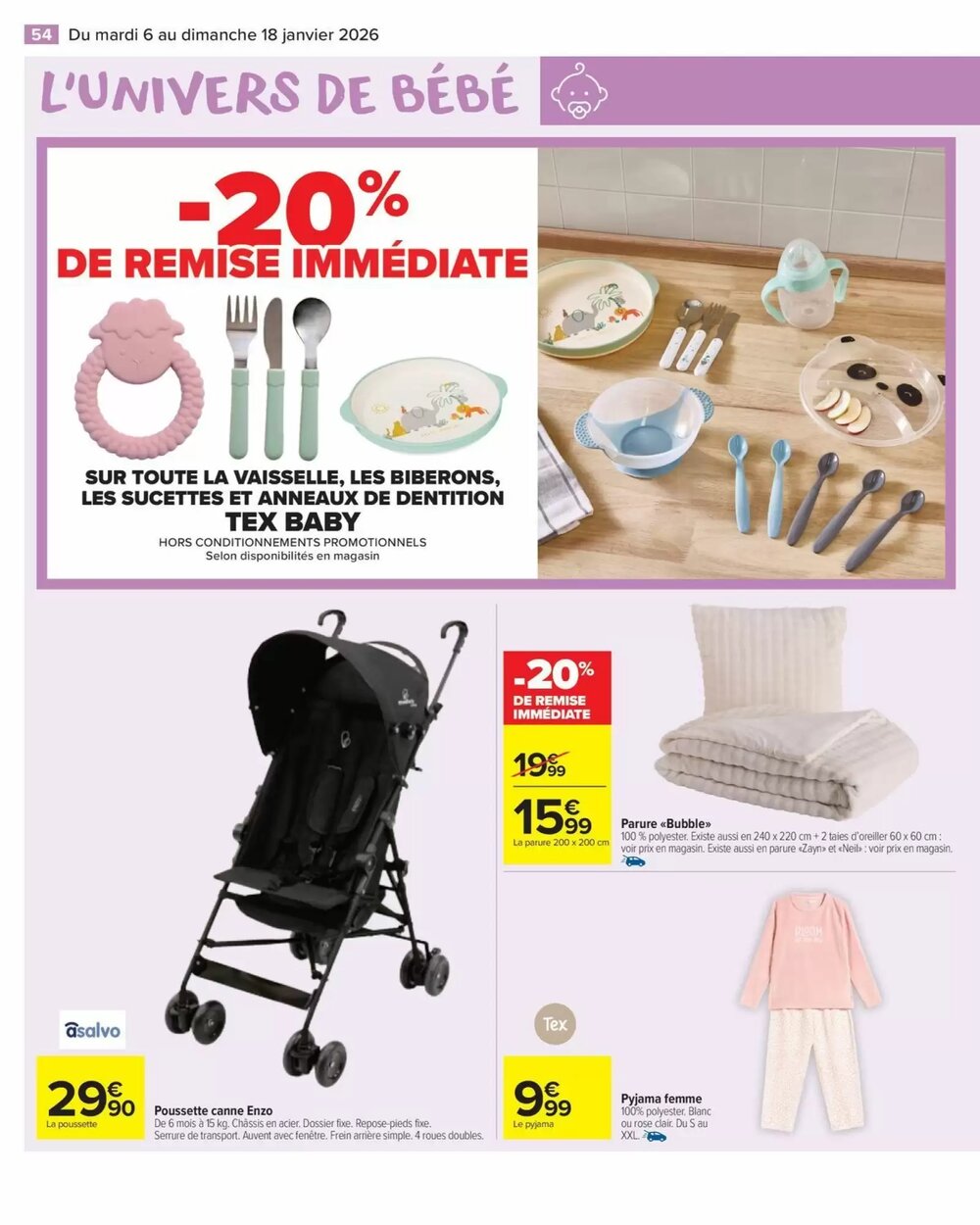 Prospectus promotionnel Carrefour valable à partir du 06/01/2026 - Page 56.