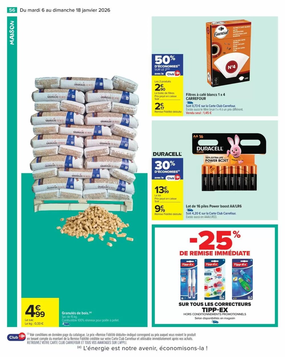 Prospectus promotionnel Carrefour valable à partir du 06/01/2026 - Page 58.