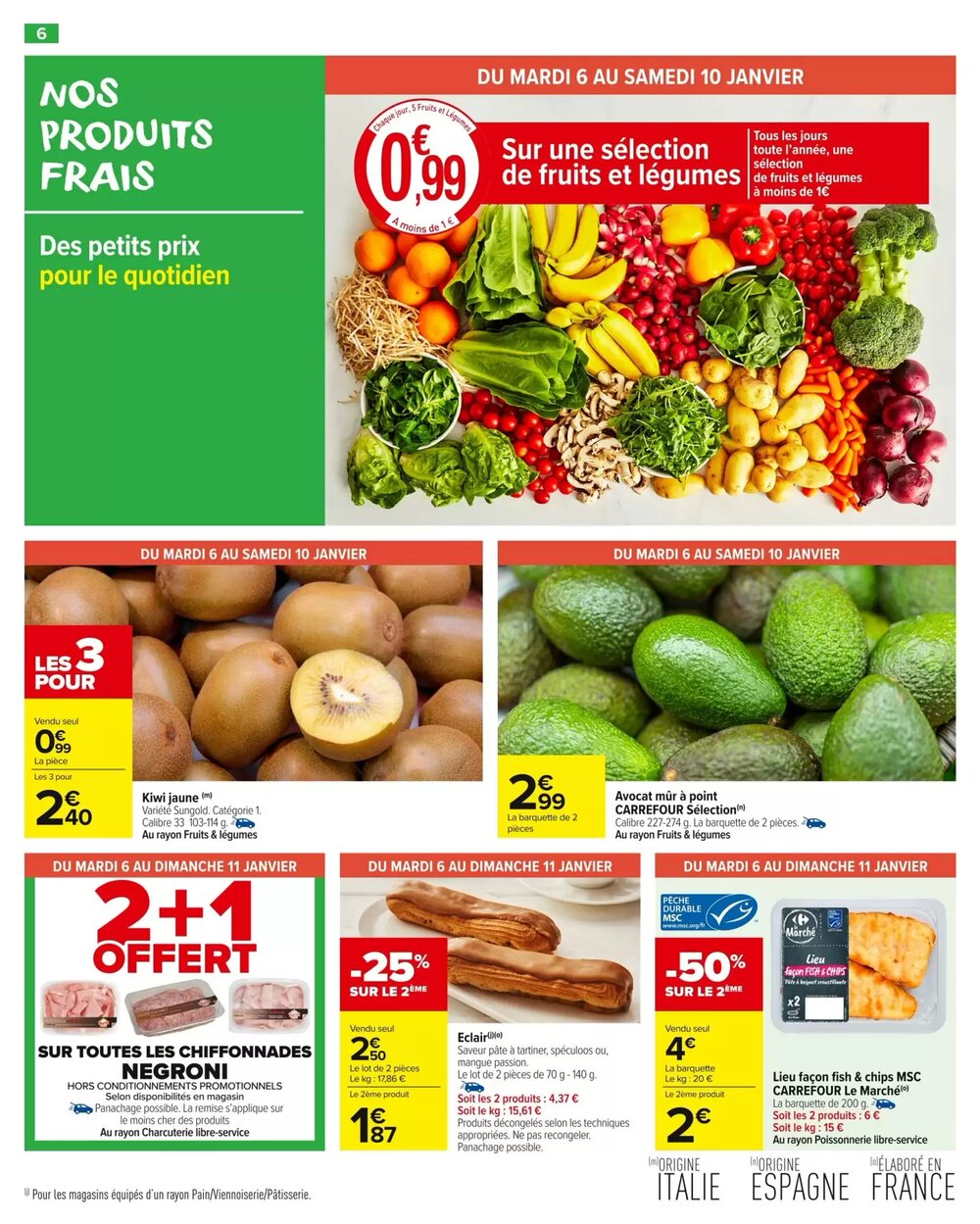 Prospectus promotionnel Carrefour Market valable à partir du 06/01/2026 - Page 8.