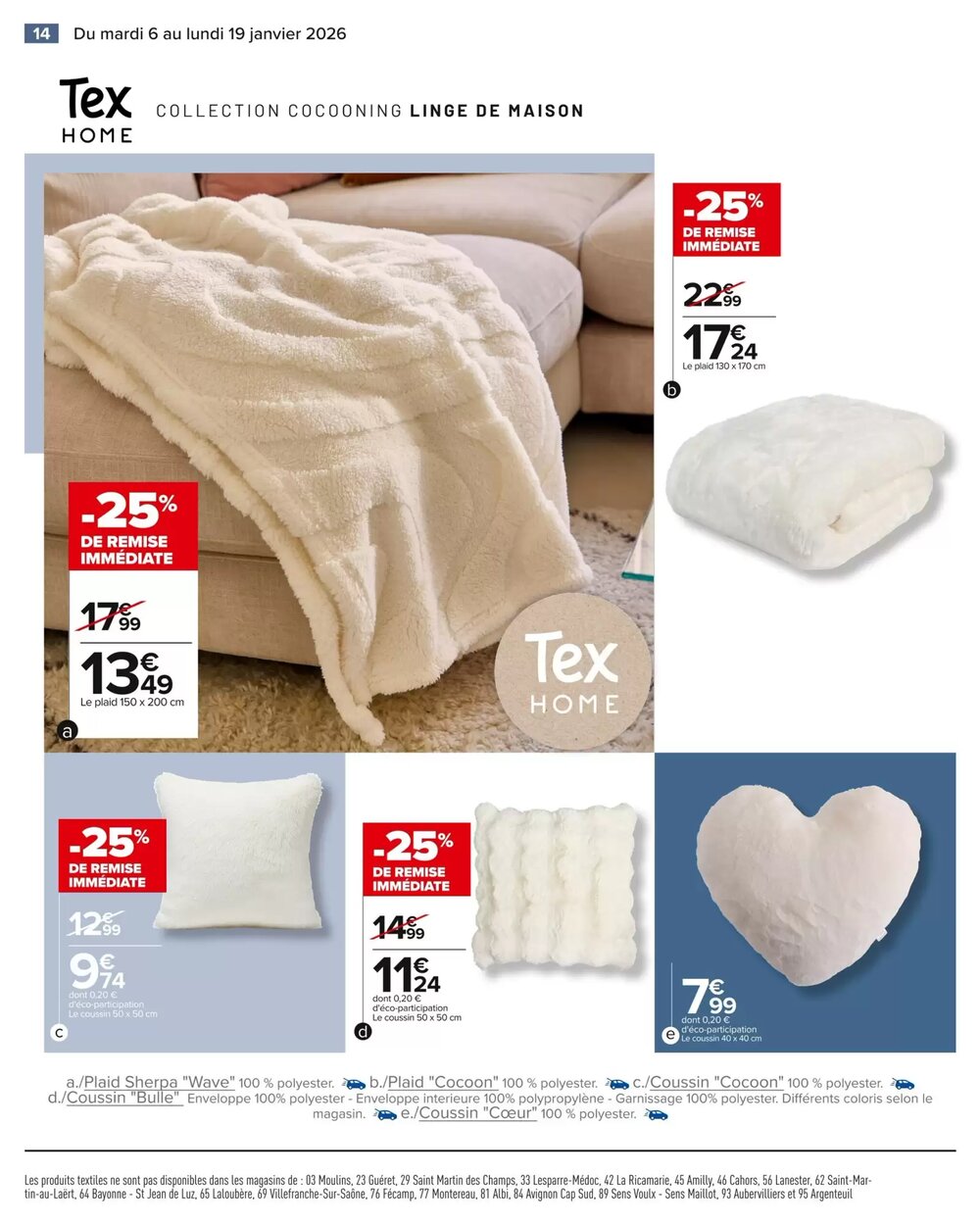 Prospectus promotionnel Carrefour valable à partir du 06/01/2026 - Page 14.