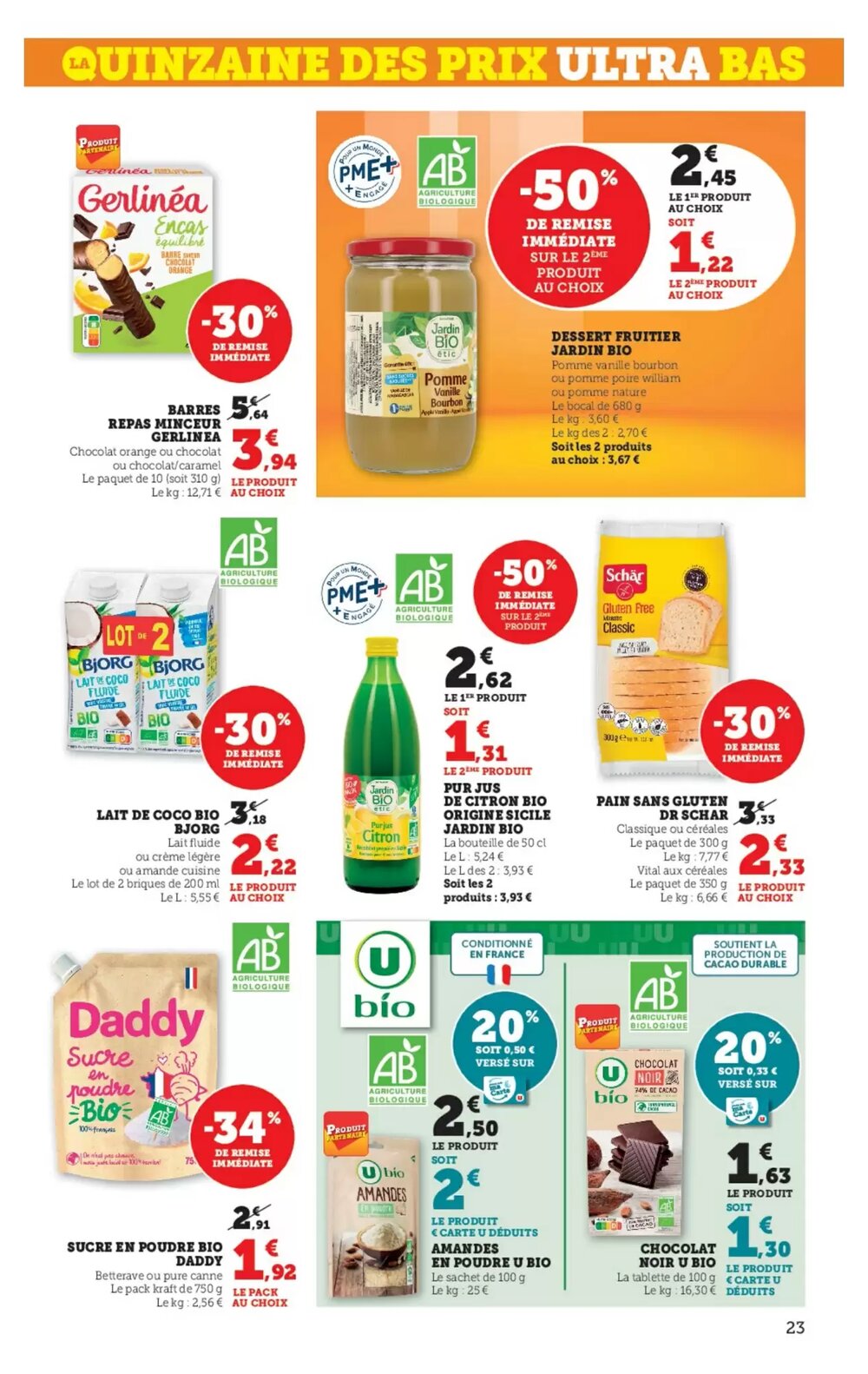 Prospectus promotionnel Super U valable à partir du 06/01/2026 - Page 23.