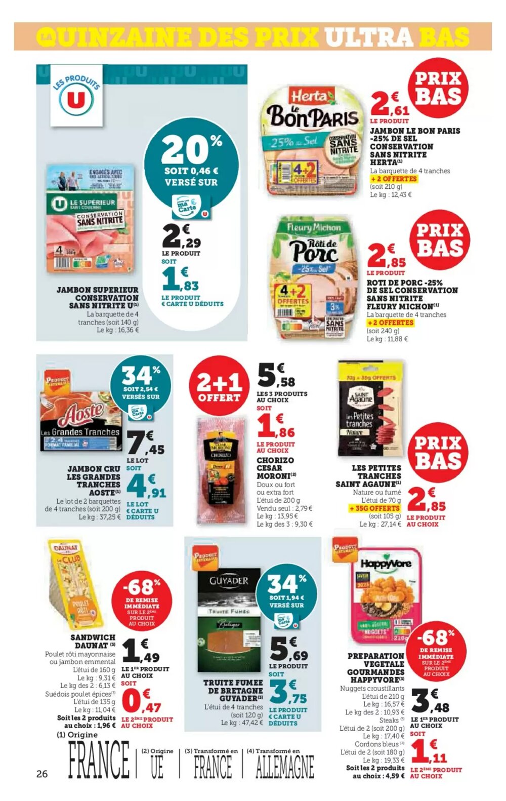 Prospectus promotionnel Super U valable à partir du 06/01/2026 - Page 26.