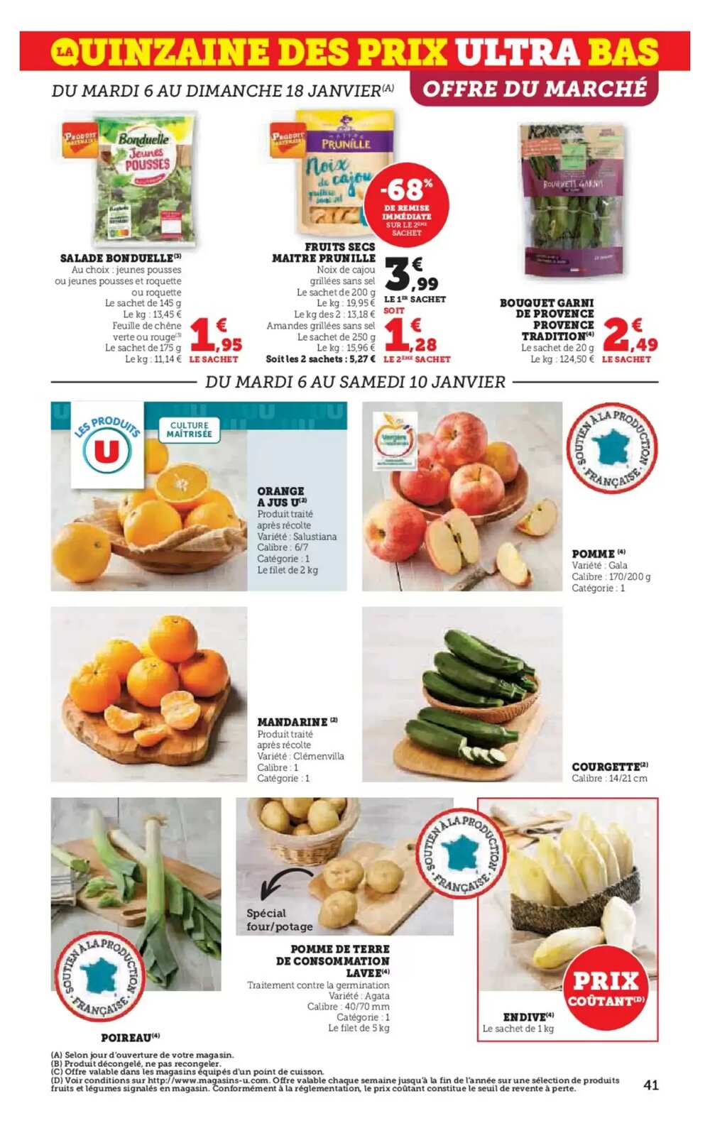 Prospectus promotionnel Super U valable à partir du 06/01/2026 - Page 41.