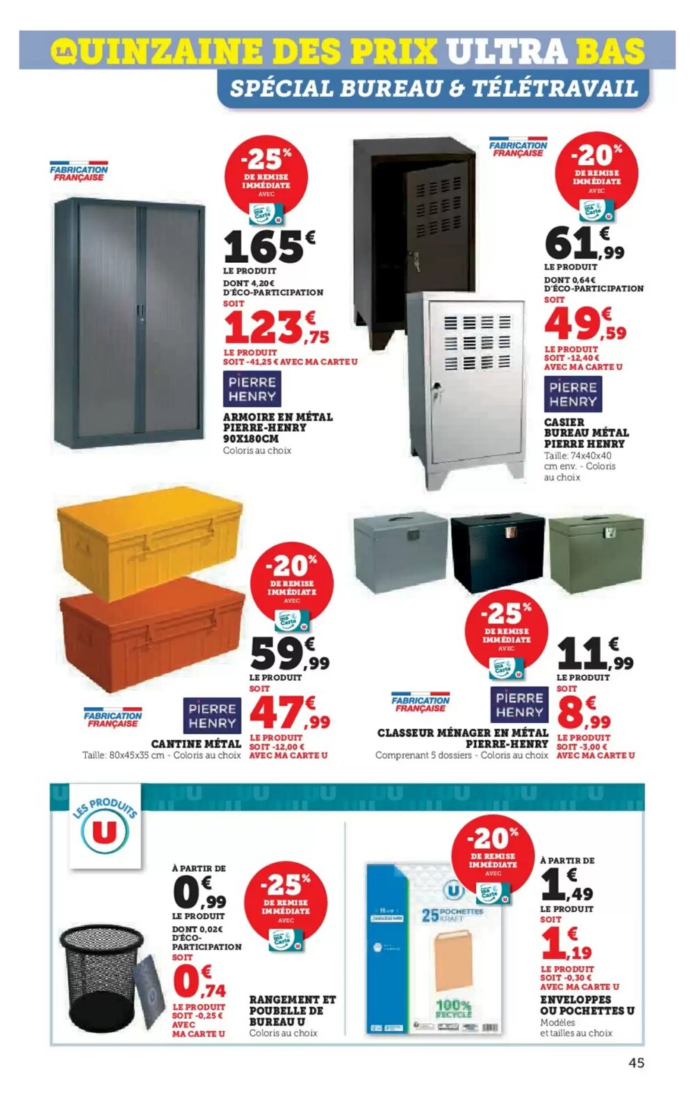 Prospectus promotionnel Super U valable à partir du 06/01/2026 - Page 45.