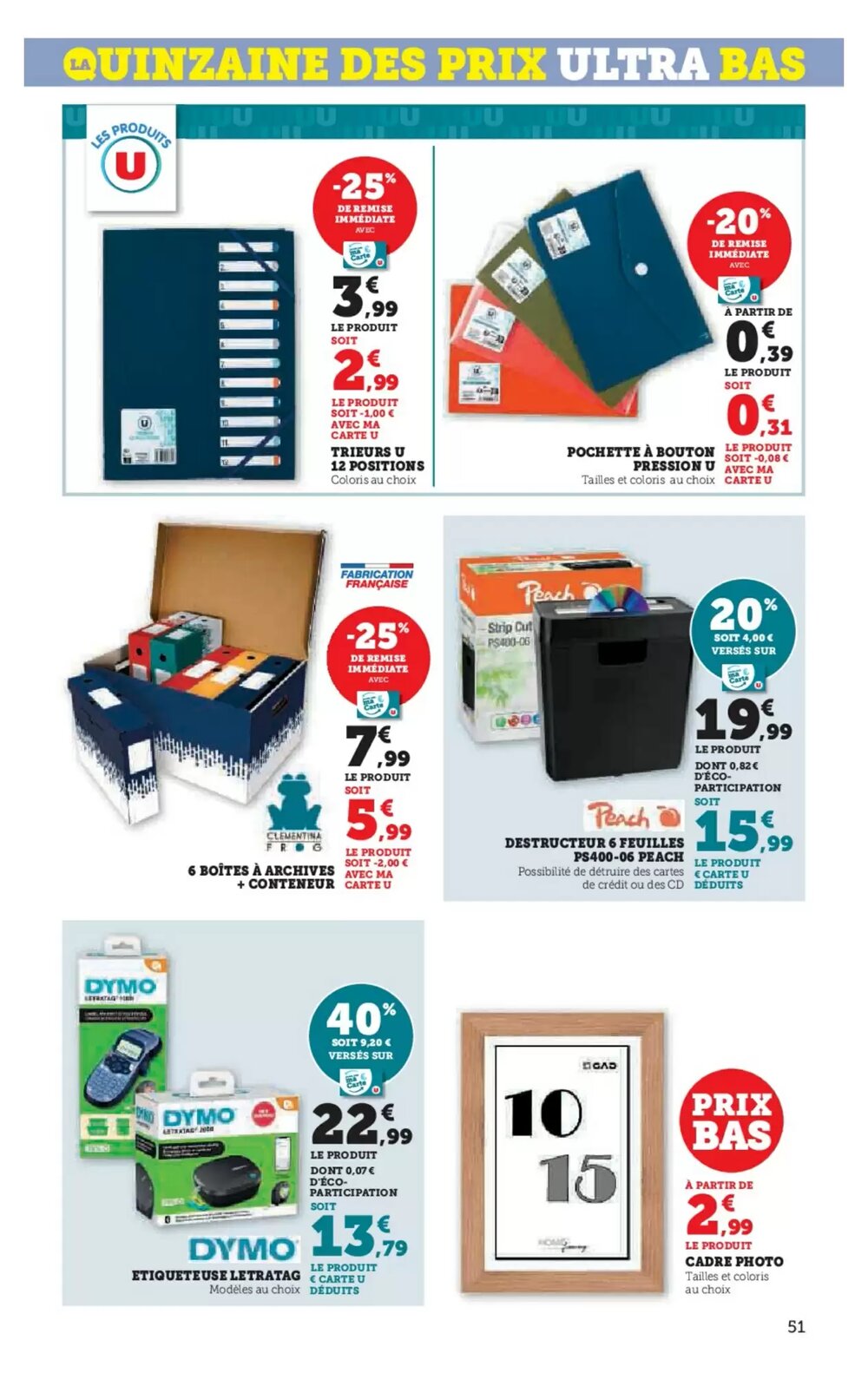 Prospectus promotionnel Super U valable à partir du 06/01/2026 - Page 51.