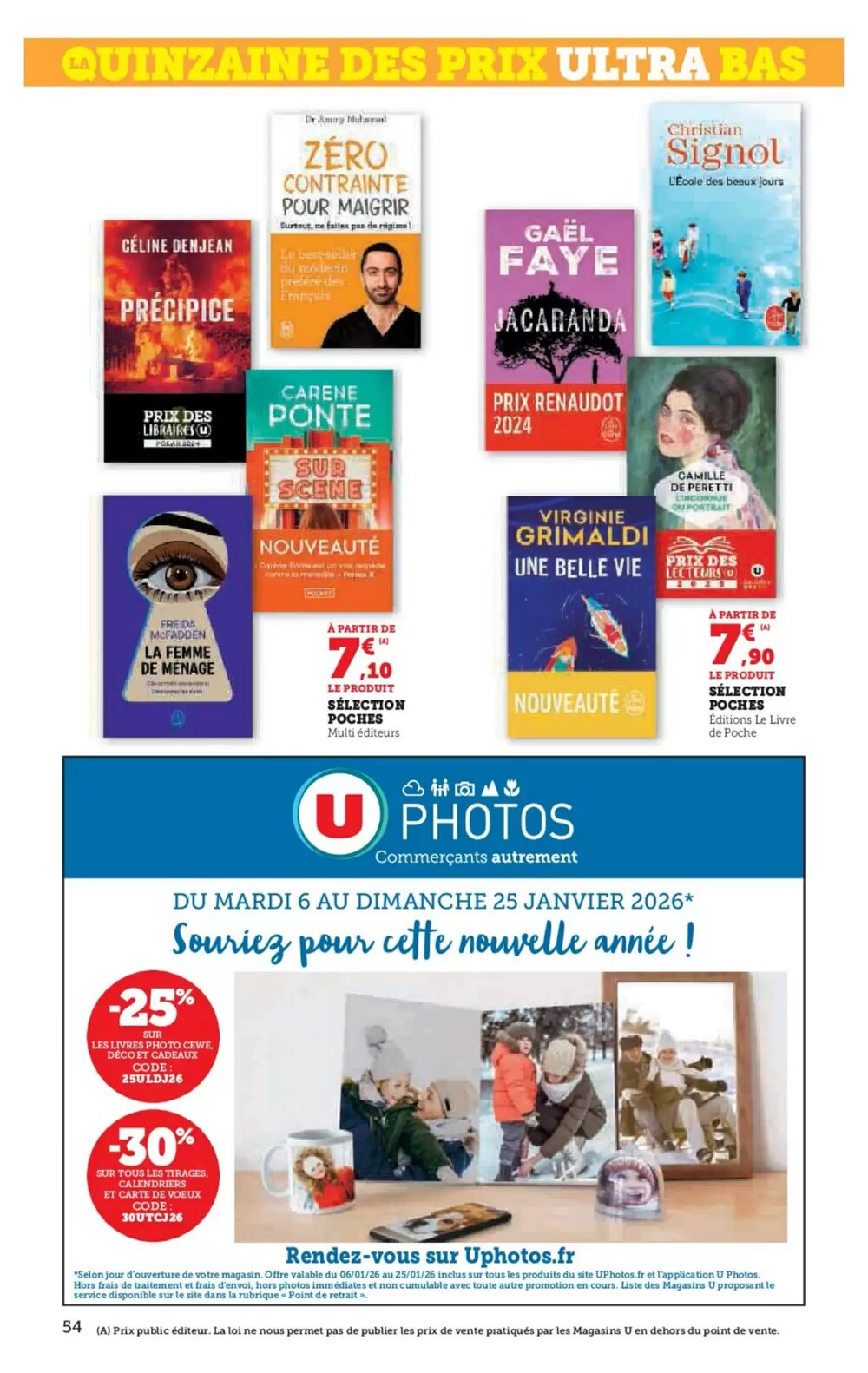 Prospectus promotionnel Super U valable à partir du 06/01/2026 - Page 54.