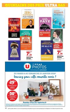 Prospectus promotionnel Super U valable à partir du 06/01/2026 - Page 54.
