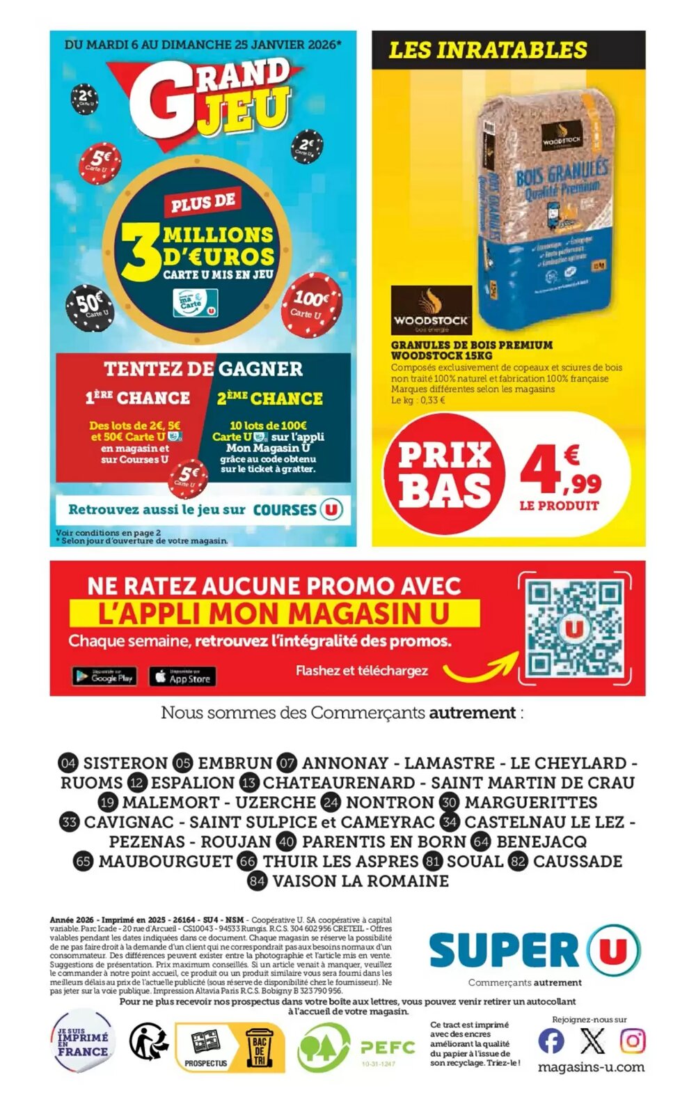Prospectus promotionnel Super U valable à partir du 06/01/2026 - Page 56.