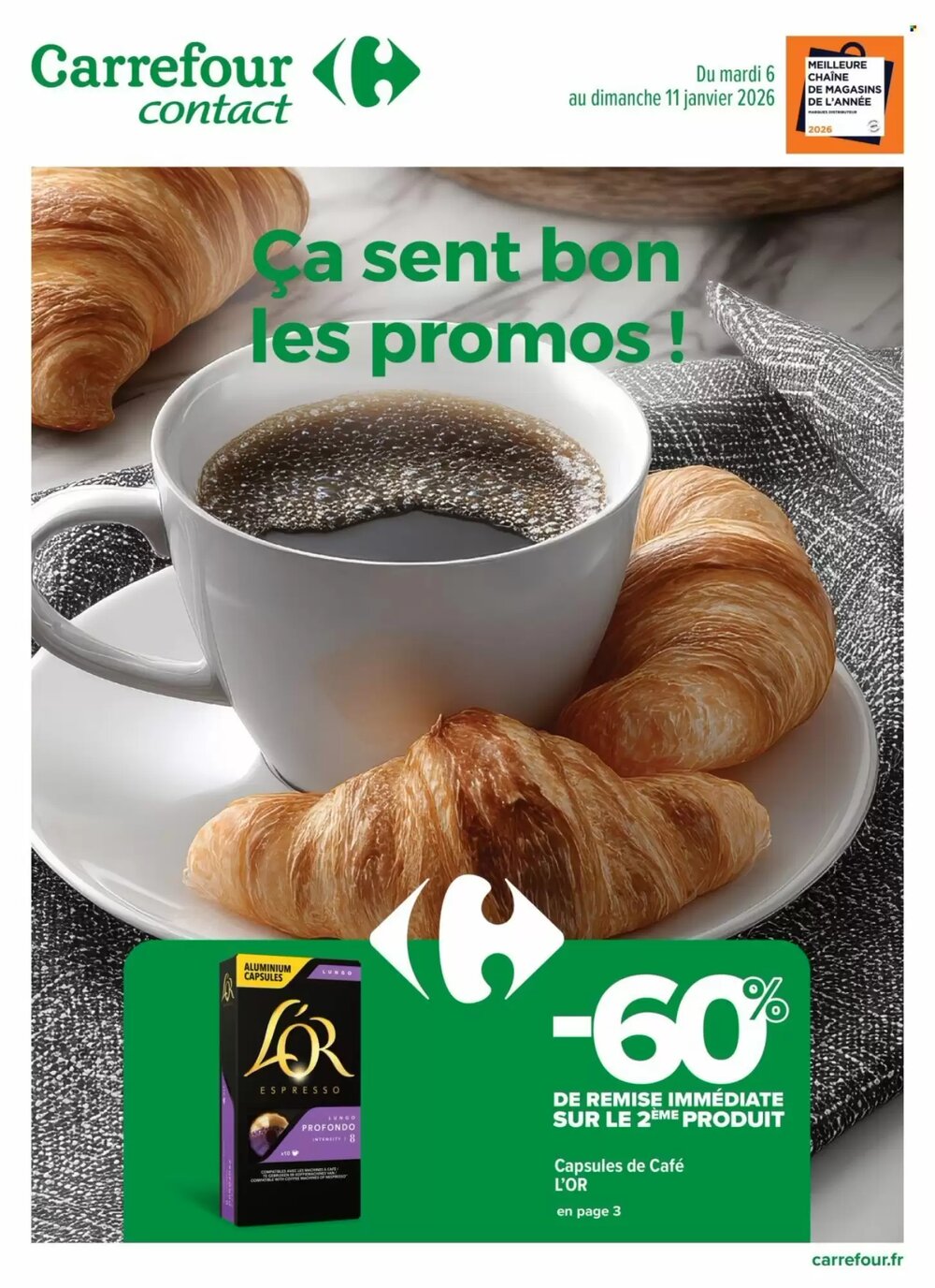 Prospectus promotionnel Carrefour valable à partir du 06/01/2026 - Page 1.
