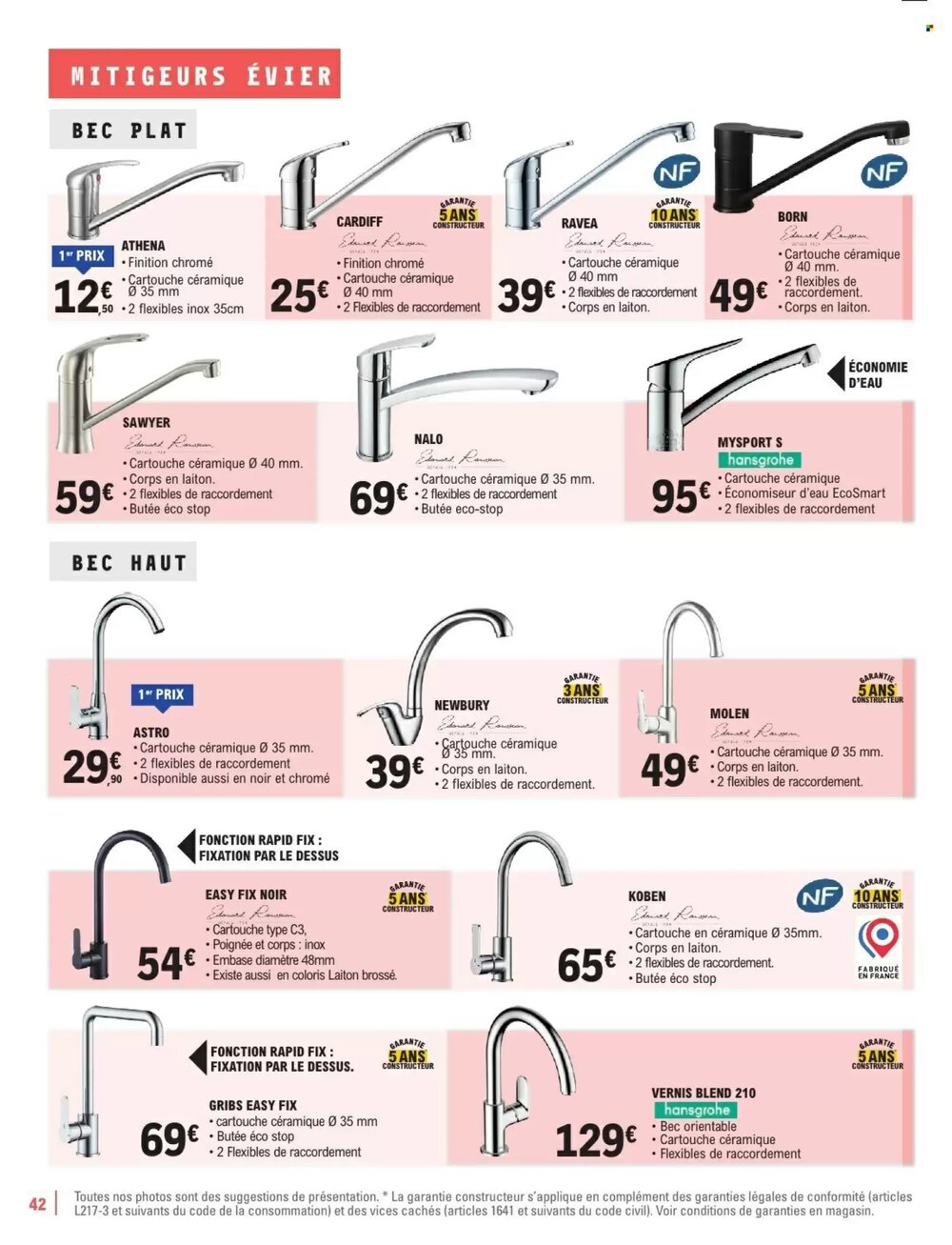 Prospectus promotionnel E.Leclerc Brico valable à partir du 06/01/2026 - Page 42.