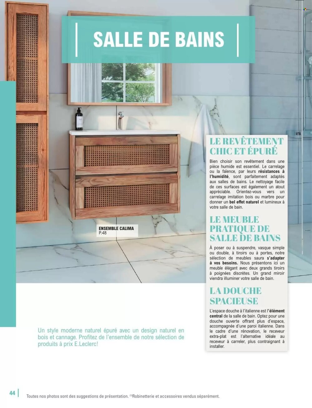 Prospectus promotionnel E.Leclerc Brico valable à partir du 06/01/2026 - Page 44.