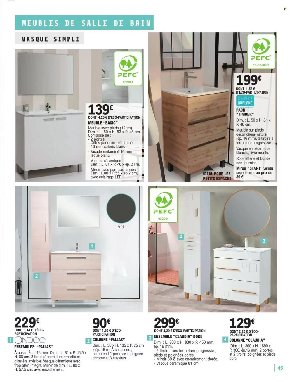 Prospectus promotionnel E.Leclerc Brico valable à partir du 06/01/2026 - Page 45.