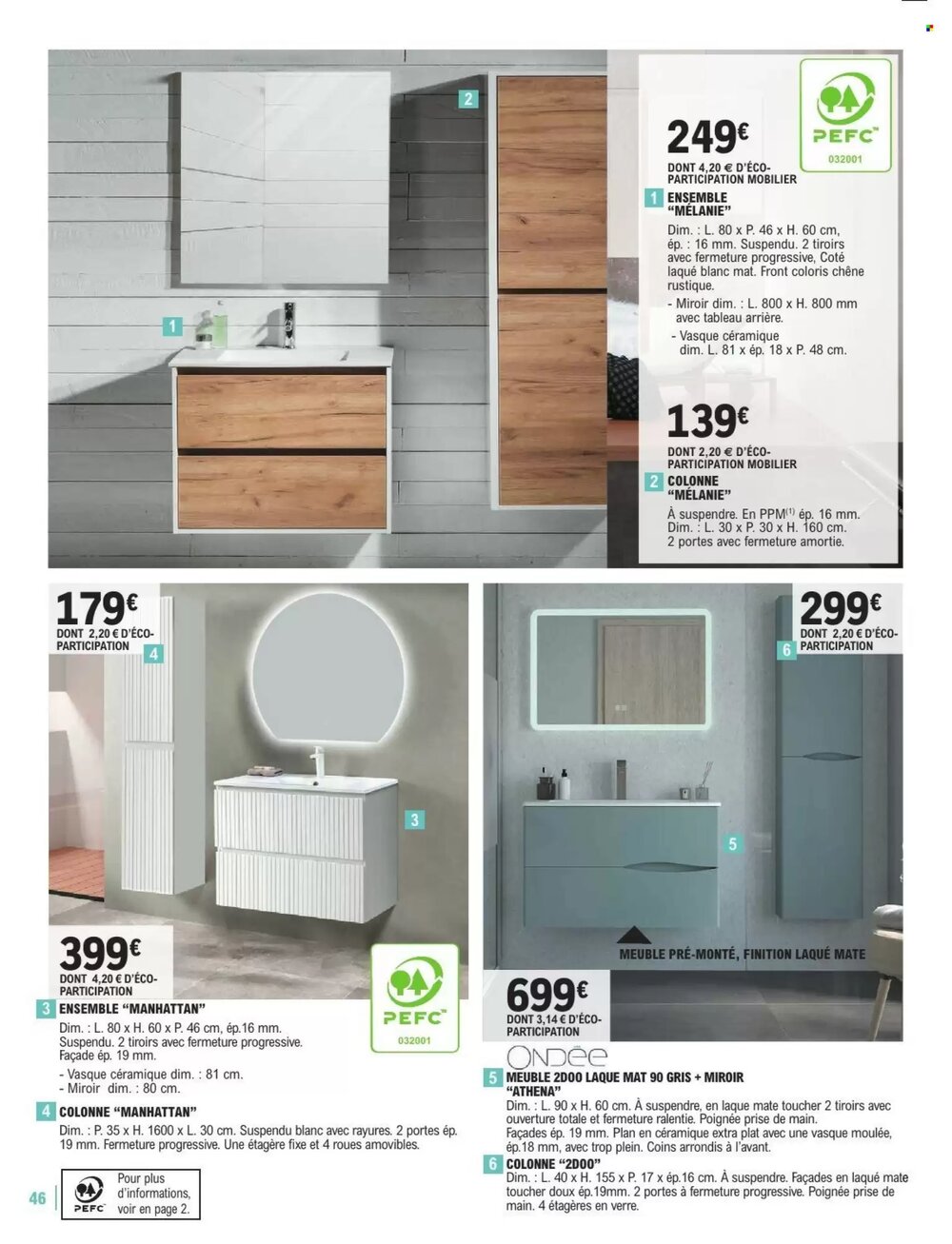Prospectus promotionnel E.Leclerc Brico valable à partir du 06/01/2026 - Page 46.