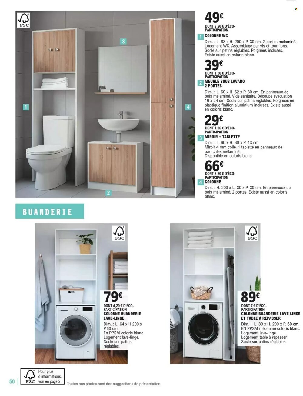 Prospectus promotionnel E.Leclerc Brico valable à partir du 06/01/2026 - Page 50.