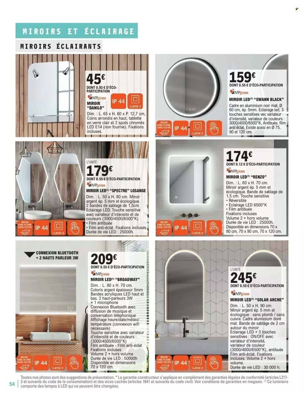 Prospectus promotionnel E.Leclerc Brico valable à partir du 06/01/2026 - Page 54.