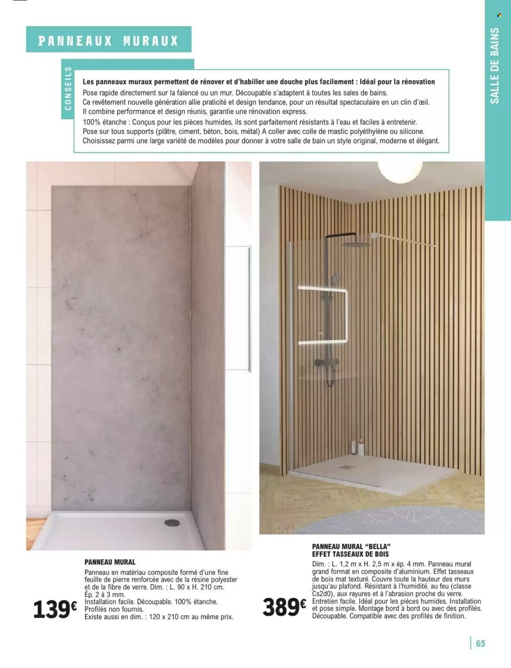 Prospectus promotionnel E.Leclerc Brico valable à partir du 06/01/2026 - Page 65.