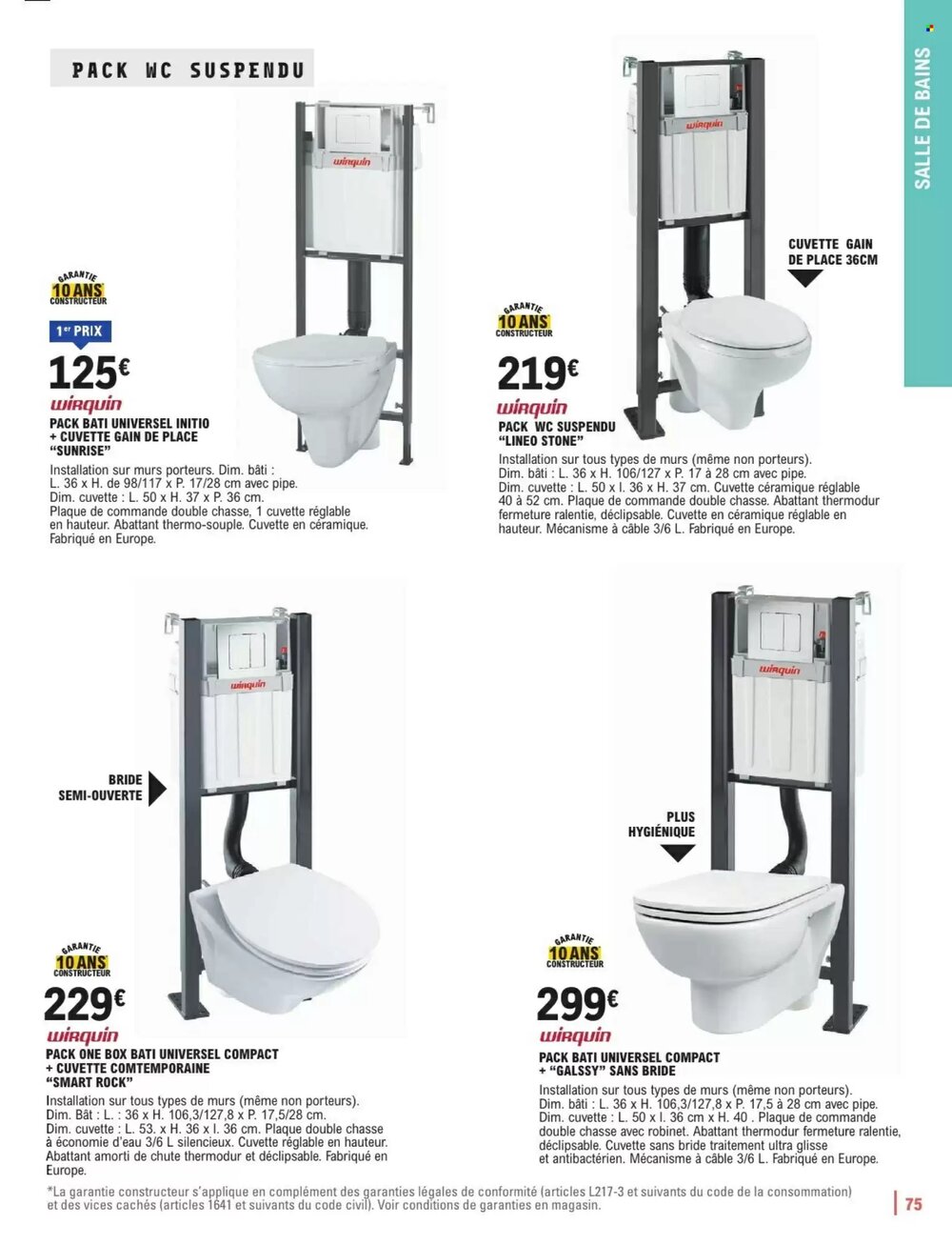 Prospectus promotionnel E.Leclerc Brico valable à partir du 06/01/2026 - Page 75.