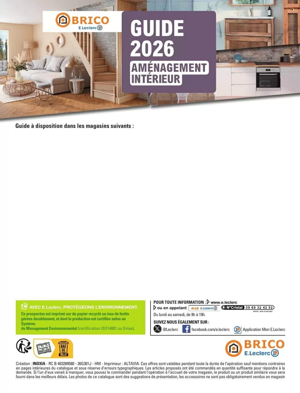 Prospectus promotionnel E.Leclerc Brico valable à partir du 06/01/2026 - Page 76.