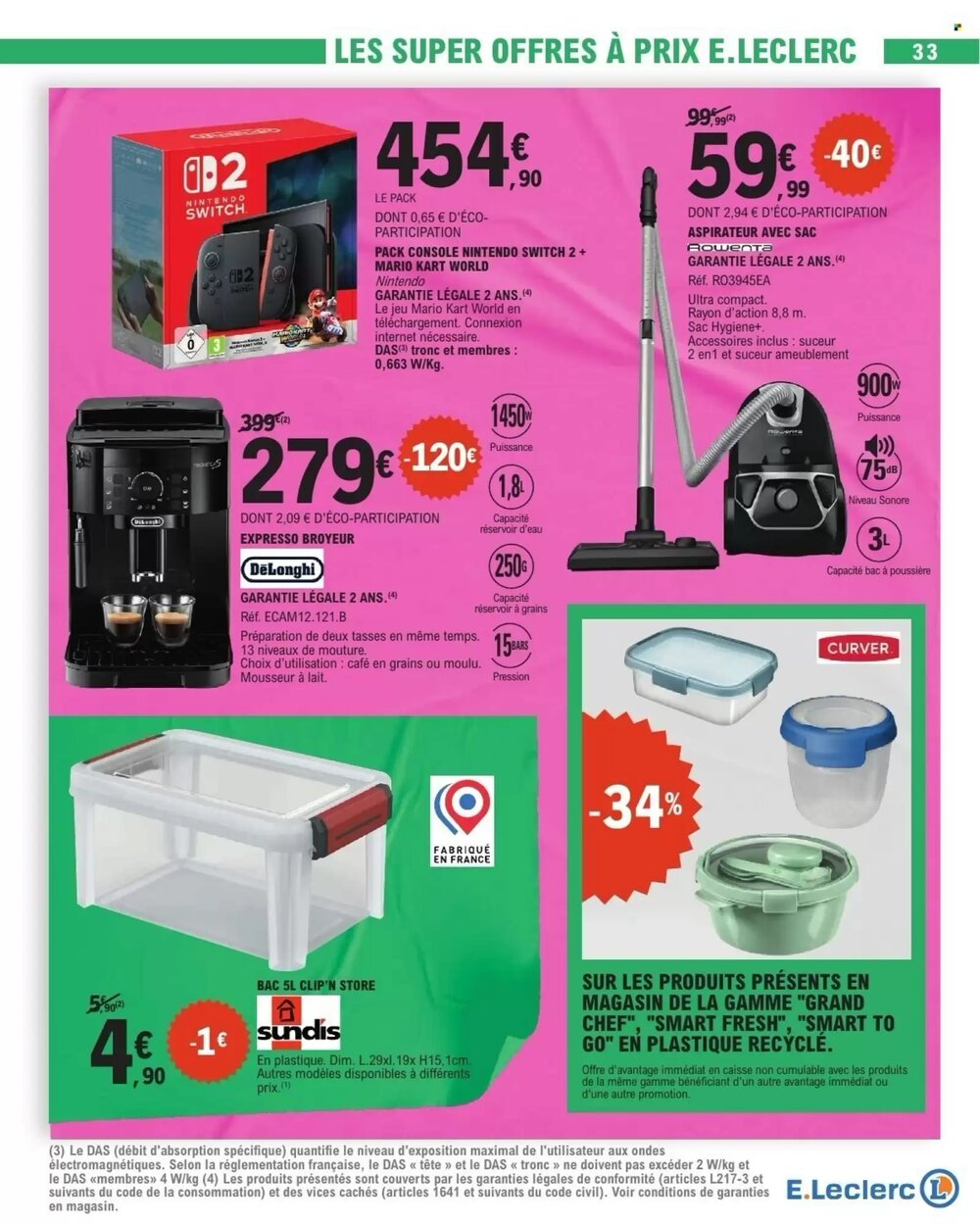 Prospectus promotionnel E.Leclerc valable à partir du 06/01/2026 - Page 33.