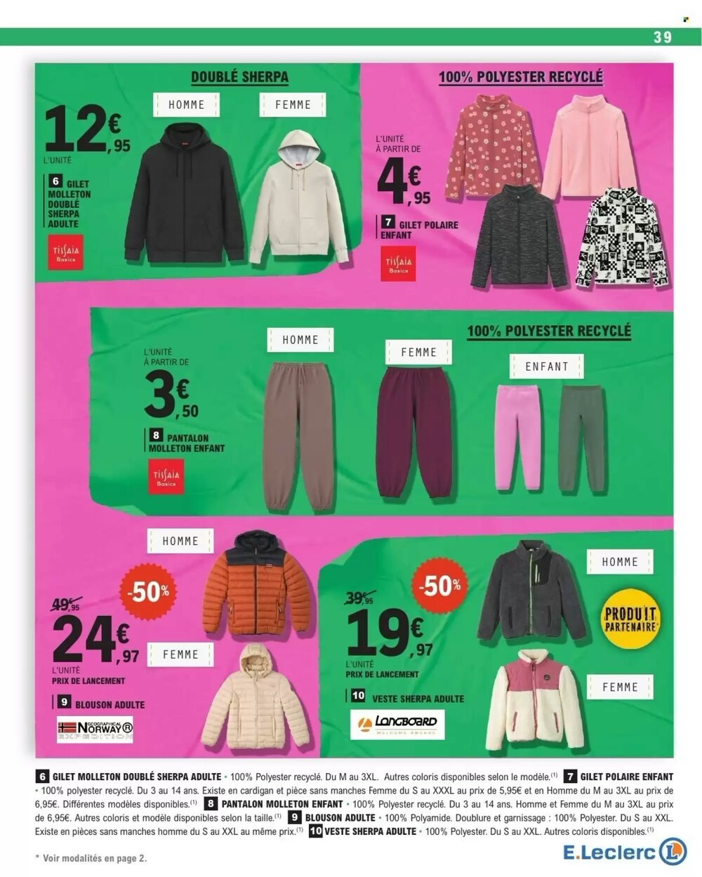 Prospectus promotionnel E.Leclerc valable à partir du 06/01/2026 - Page 39.