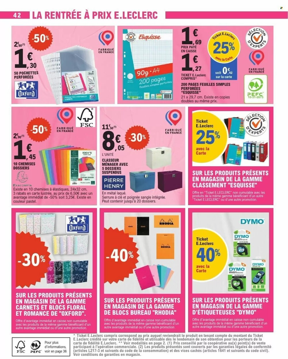 Prospectus promotionnel E.Leclerc valable à partir du 06/01/2026 - Page 42.