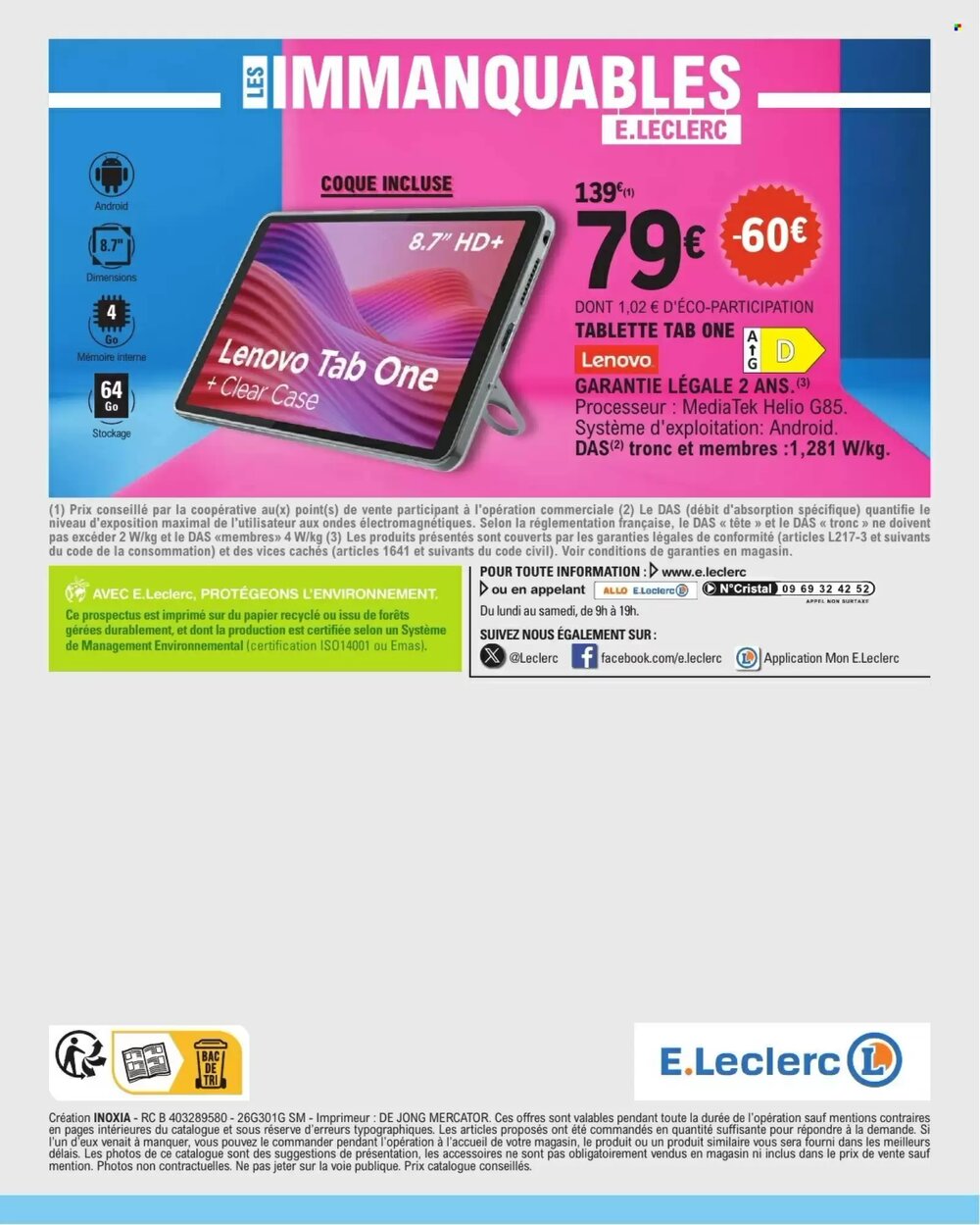 Prospectus promotionnel E.Leclerc valable à partir du 06/01/2026 - Page 48.